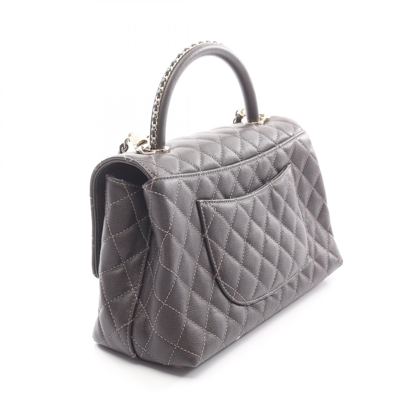 Chanel Coco Handle Grained Calfskin 2way Bag