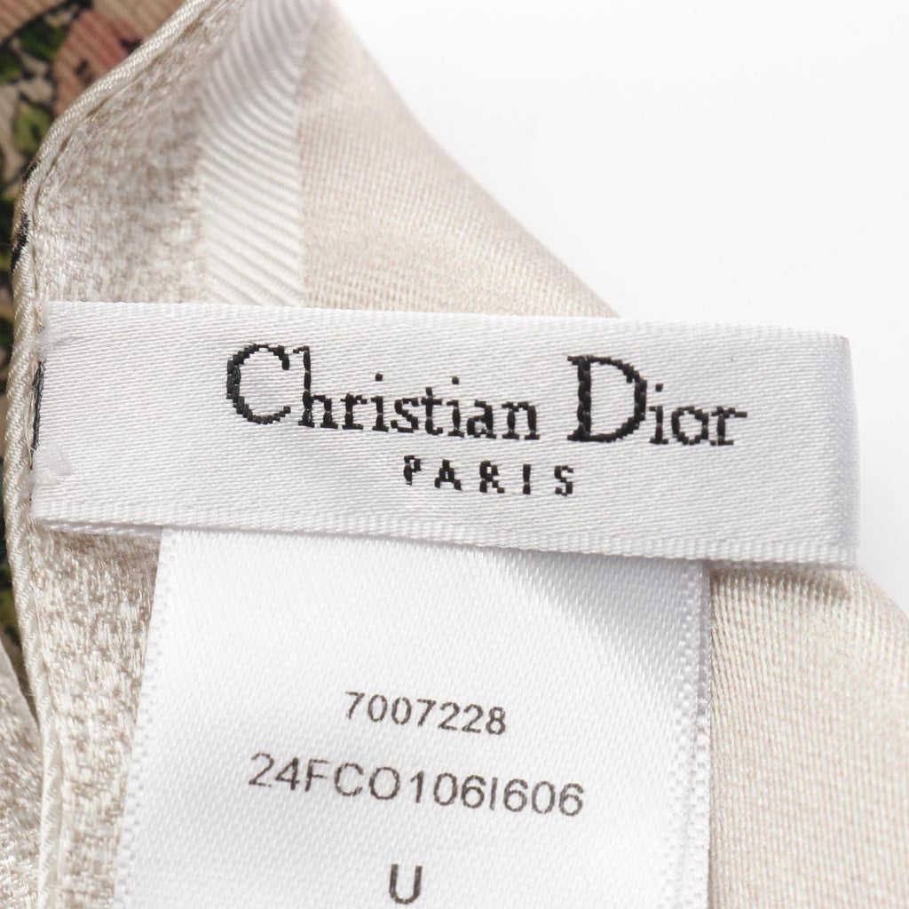 Christian Dior D-Floral Silk Scarf