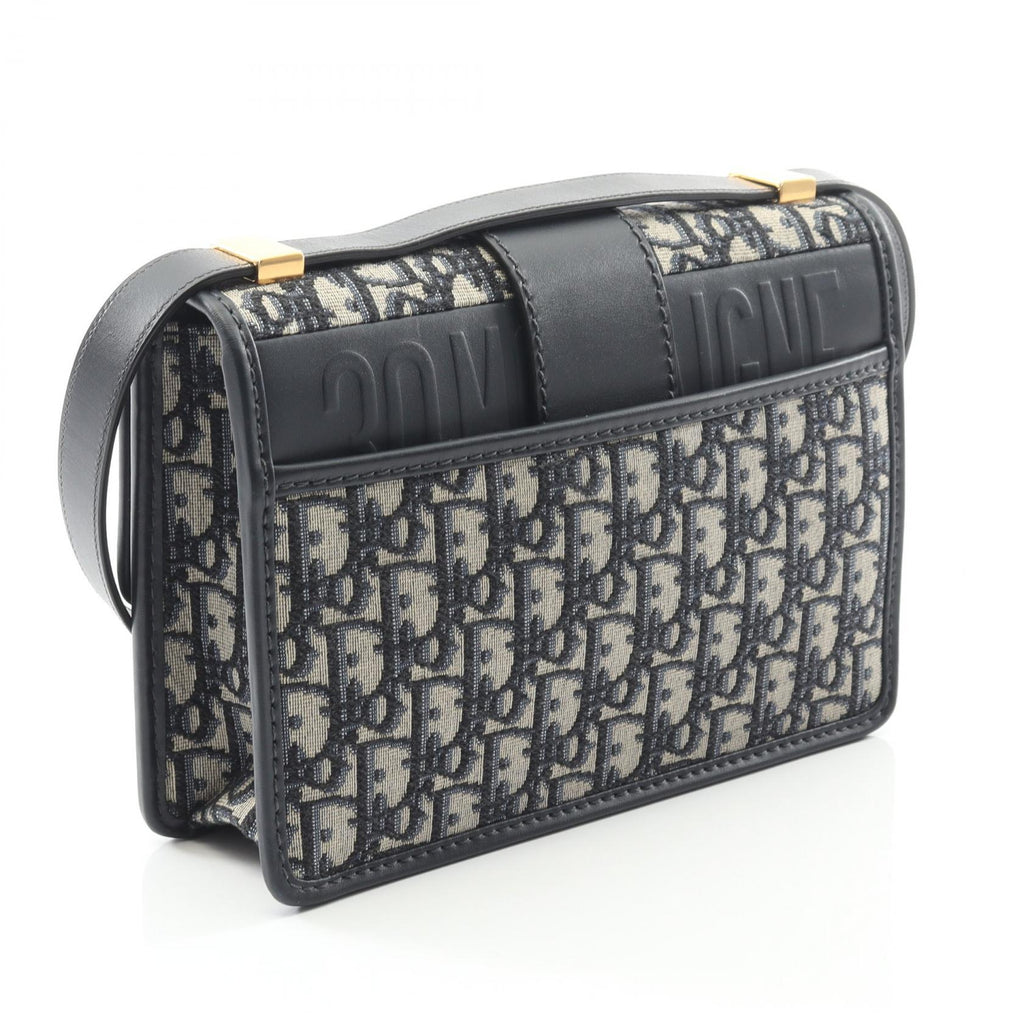 Dior 30 MONTAIGNE Oblique Jacquard Canvas Leather Shoulder Bag