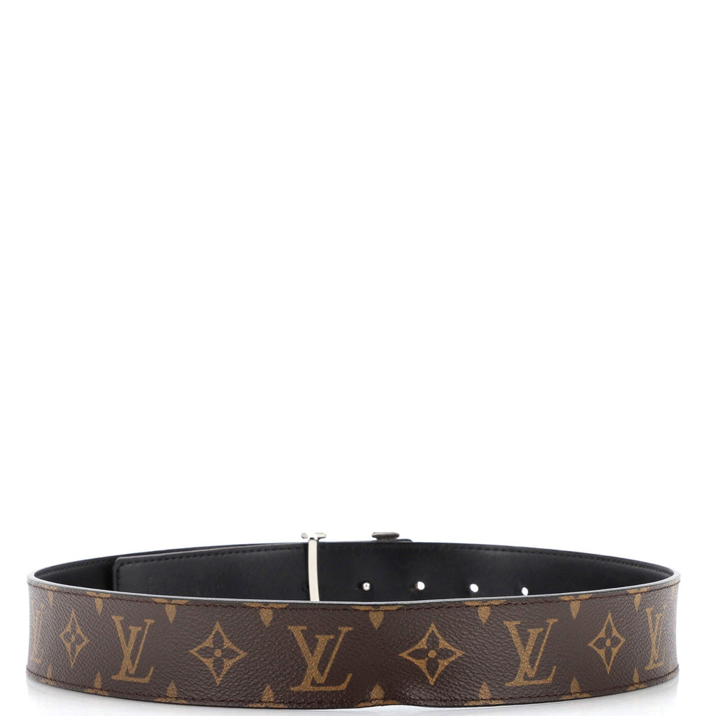 LV Initiales Reversible Belt Monogram Canvas and Leather Wide 80