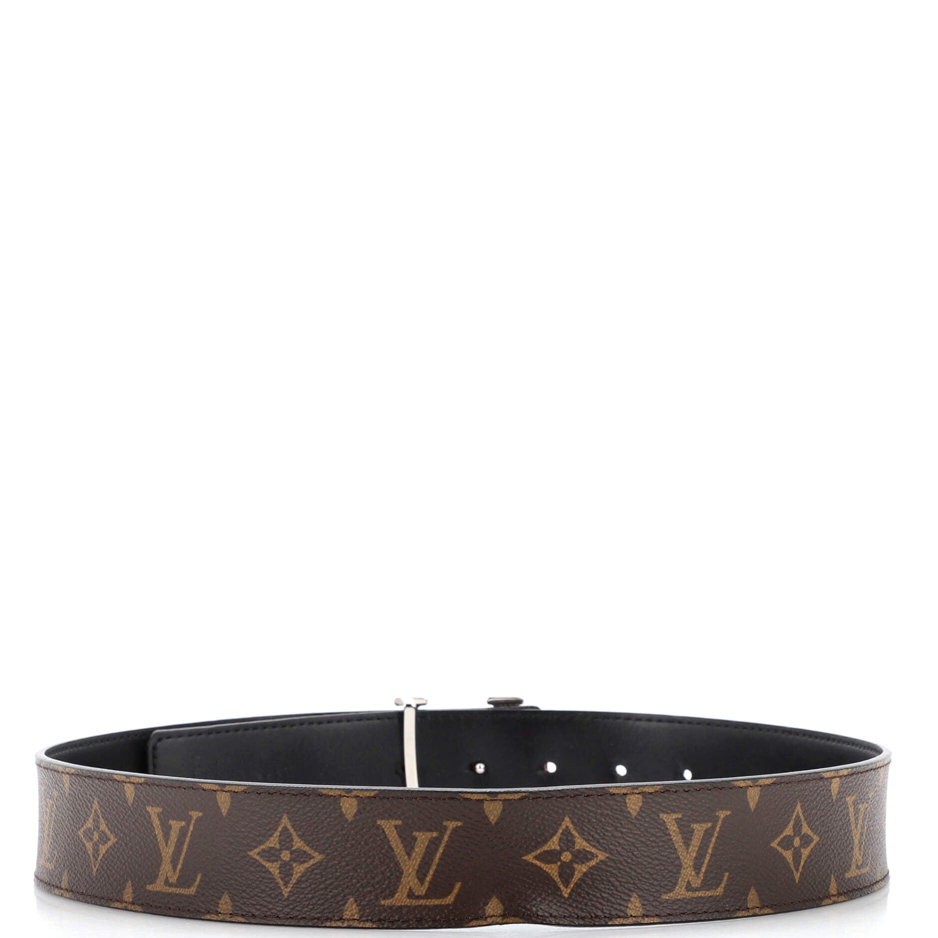 LV Initiales Reversible Belt Monogram Canvas and Leather Wide 80