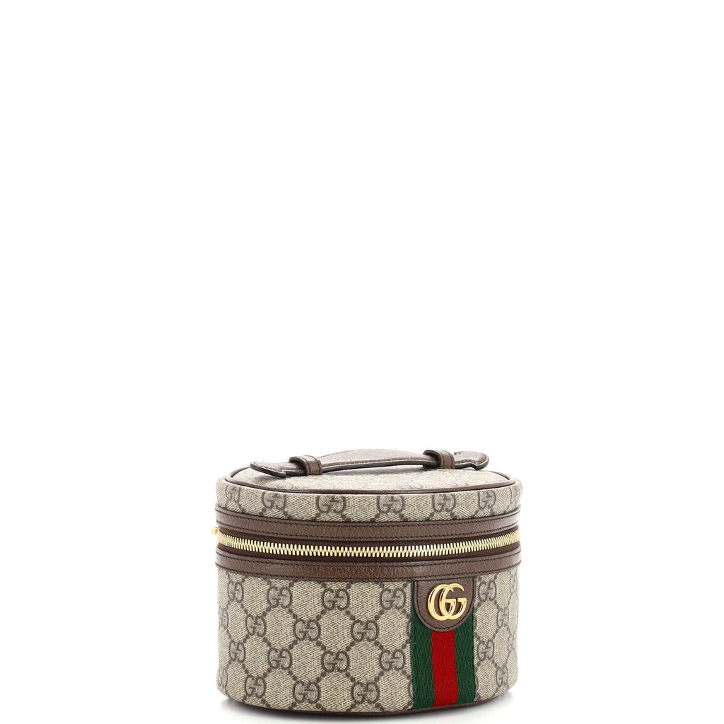 Ophidia Top Handle Cosmetic Case GG Coated Canvas Mini