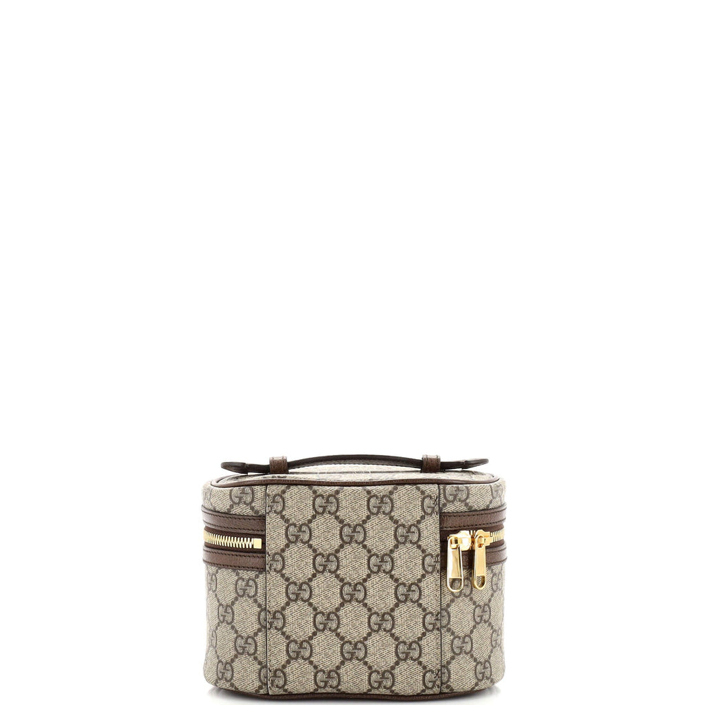 Ophidia Top Handle Cosmetic Case GG Coated Canvas Mini