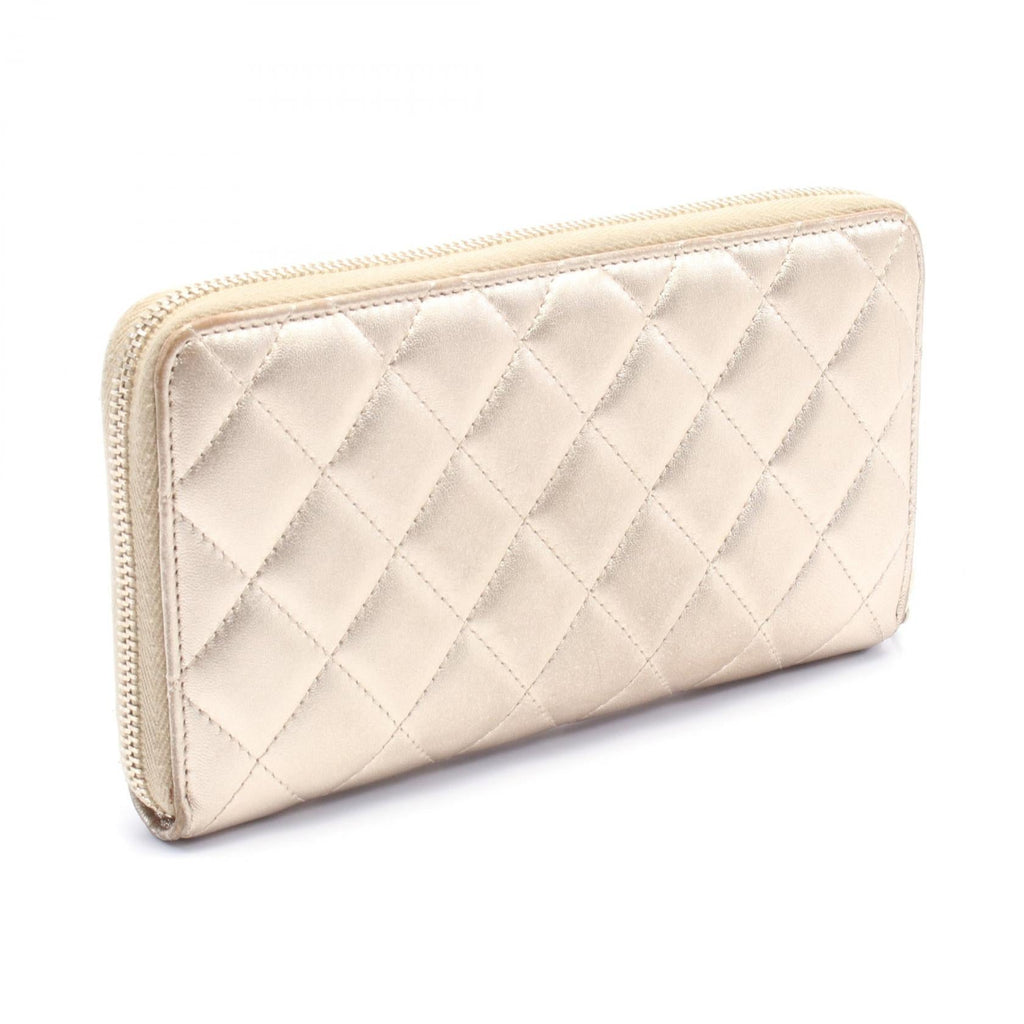 Chanel Classic Long Zip Wallet Leather Wallet