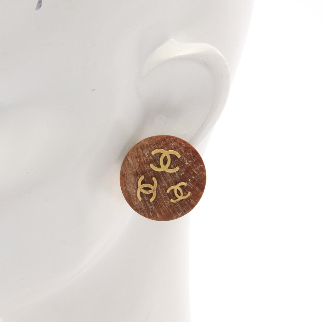 Chanel Triple Coco Mark Earrings