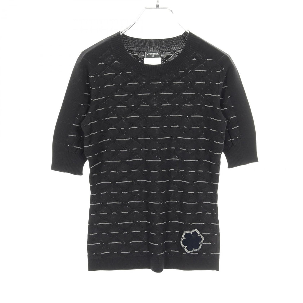 Chanel Coco Mark Cotton Knit Top