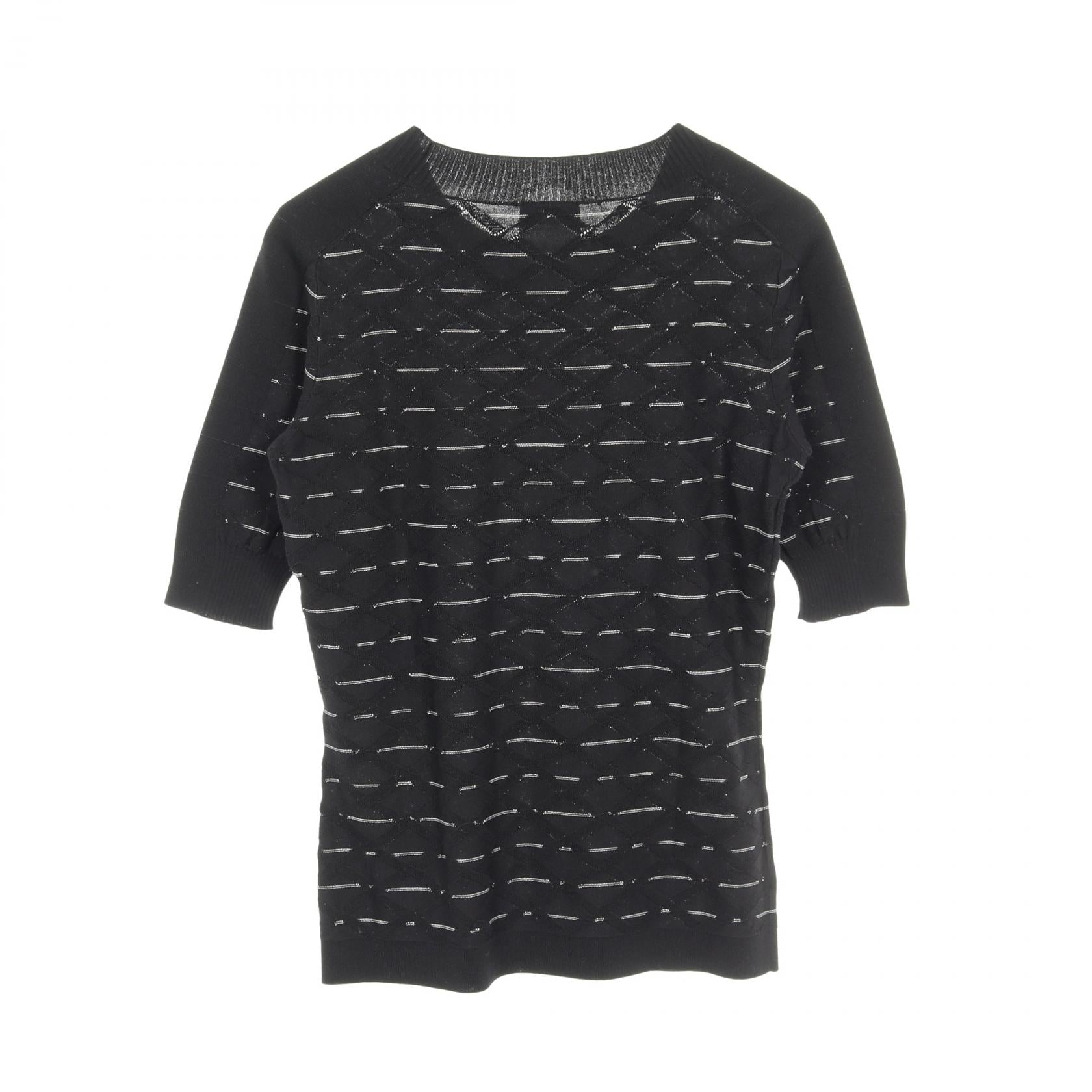 Chanel Coco Mark Cotton Knit Top