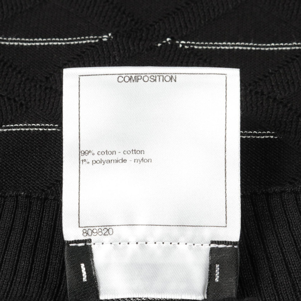Chanel Coco Mark Cotton Knit Top