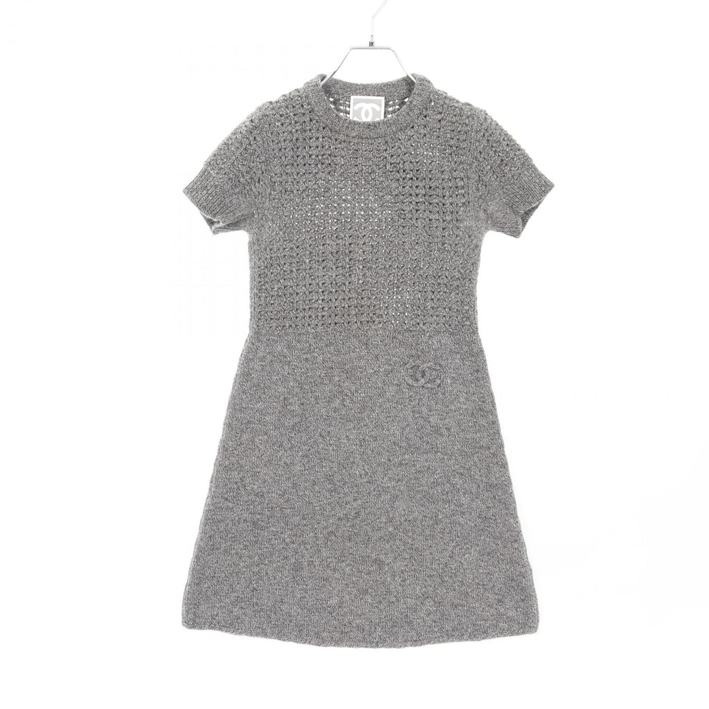 Chanel Sports Line Coco Mark Wool Cashmere Dress