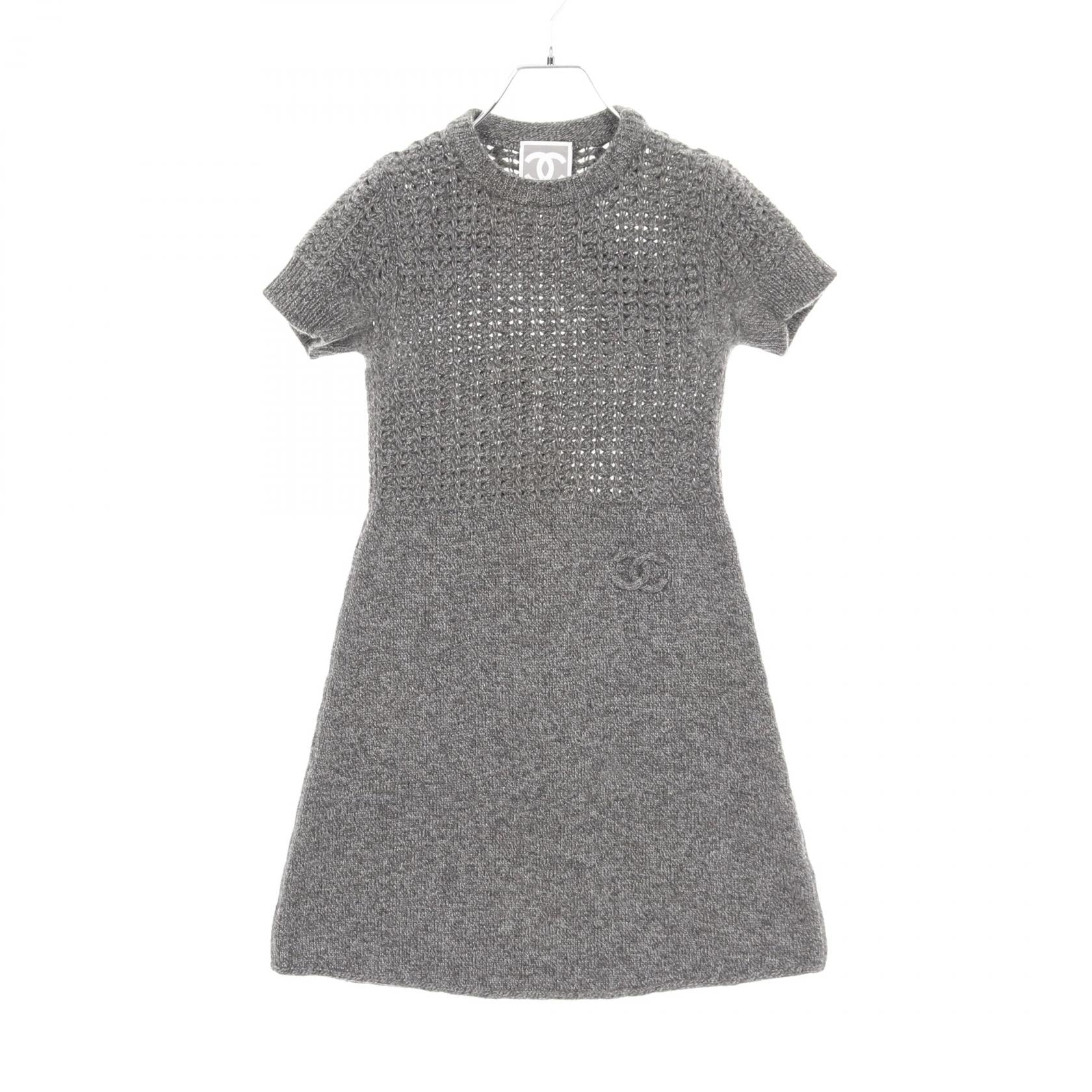 Chanel Sports Line Coco Mark Wool Cashmere Dress