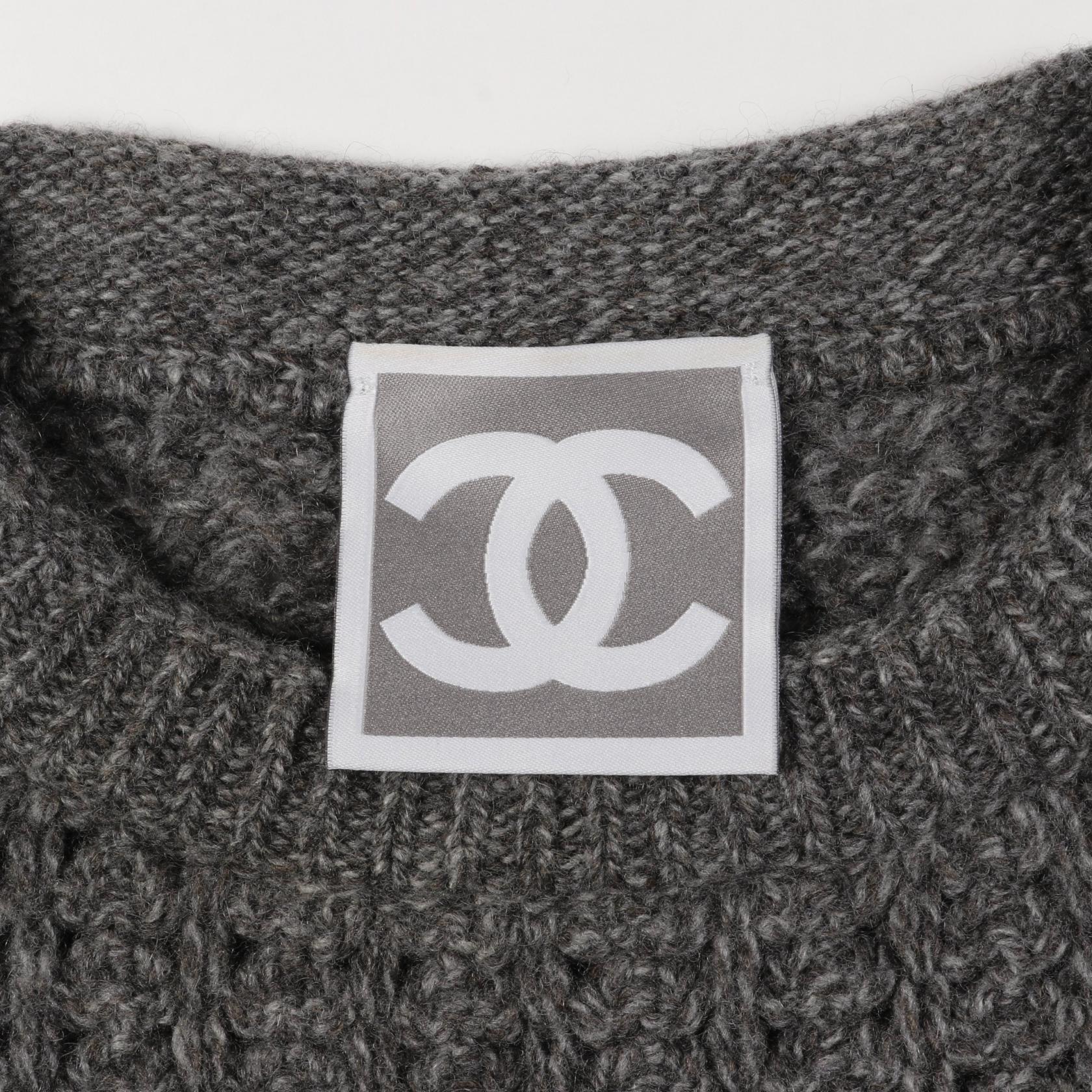 Chanel Sports Line Coco Mark Wool Cashmere Dress