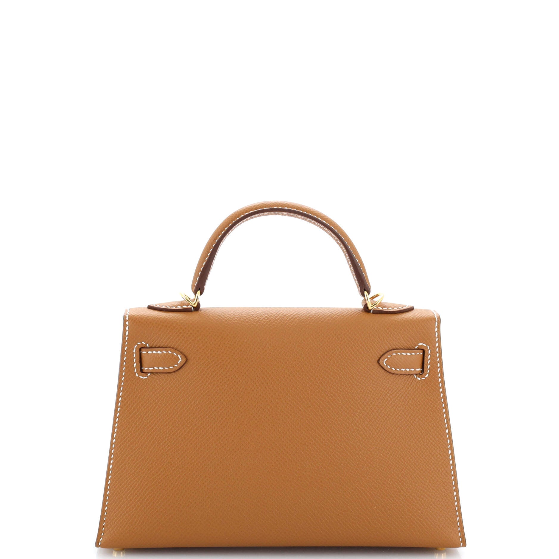 Kelly Mini II Bag Gold Epsom with Gold Hardware 20