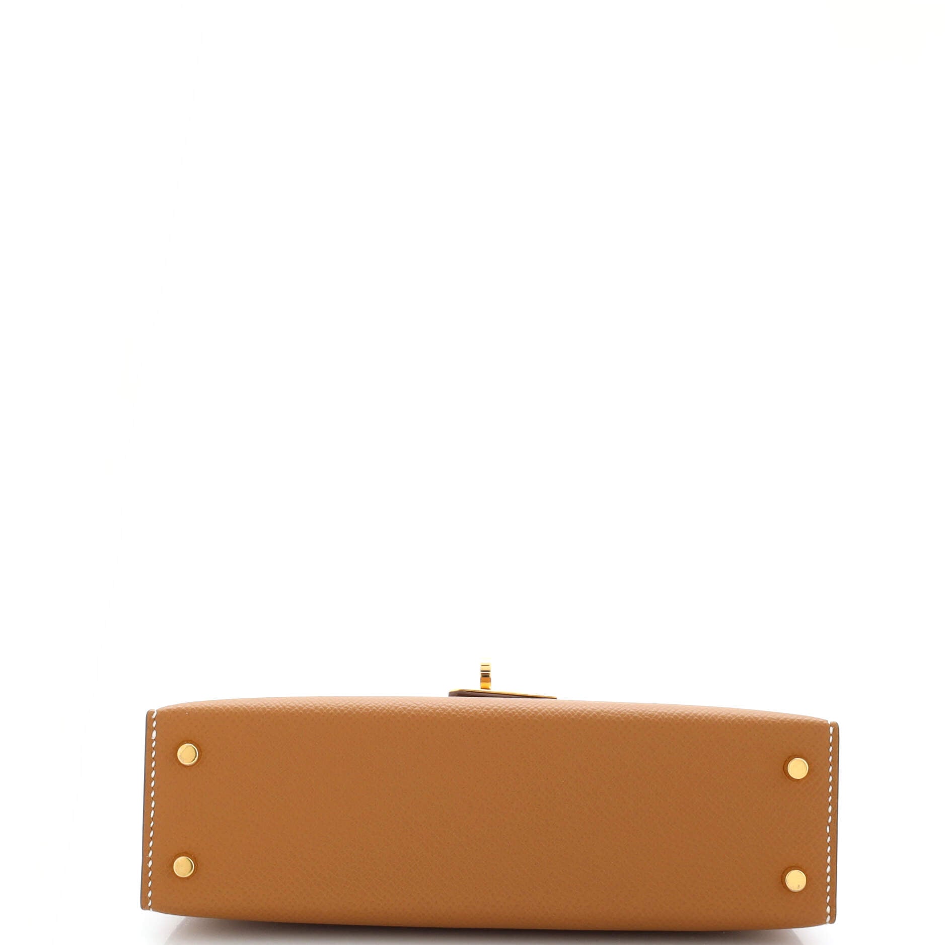 Kelly Mini II Bag Gold Epsom with Gold Hardware 20