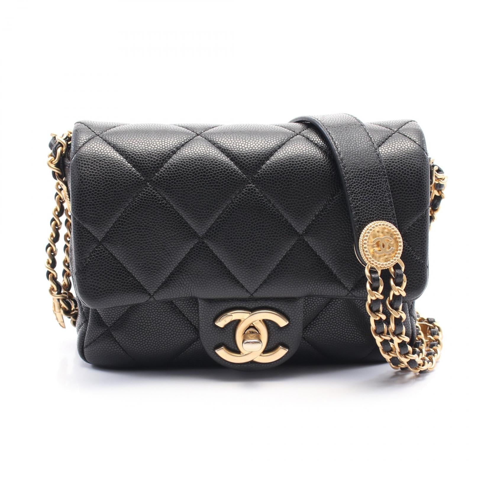 Chanel Matelassé Grained Calfskin Shoulder Bag