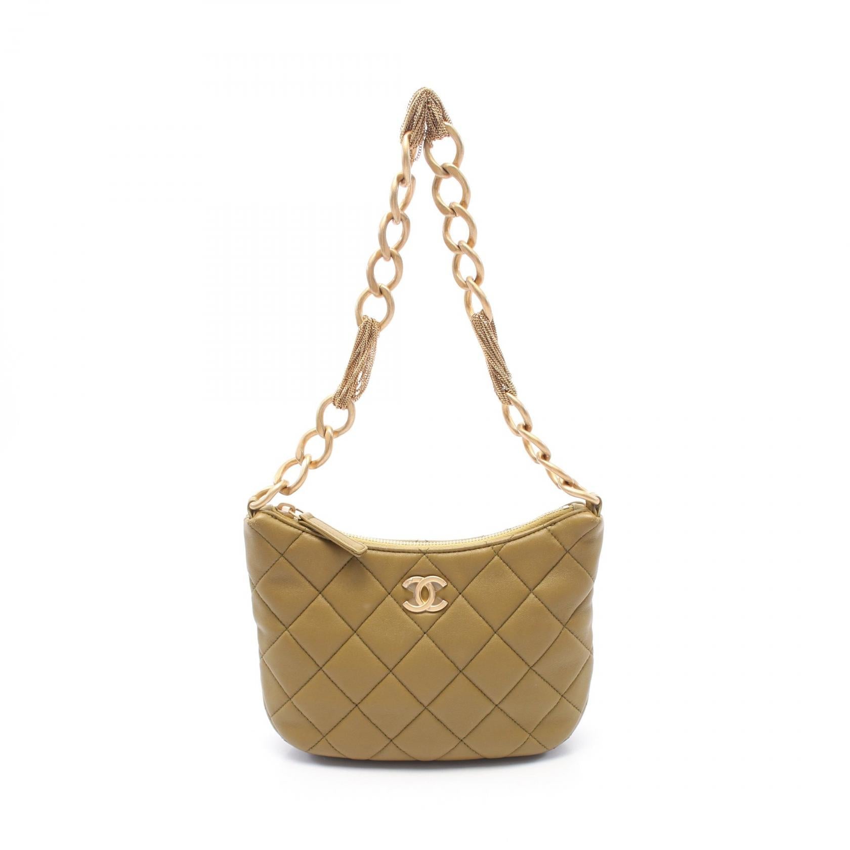 Chanel Small Hobo Leather Shoulder Bag