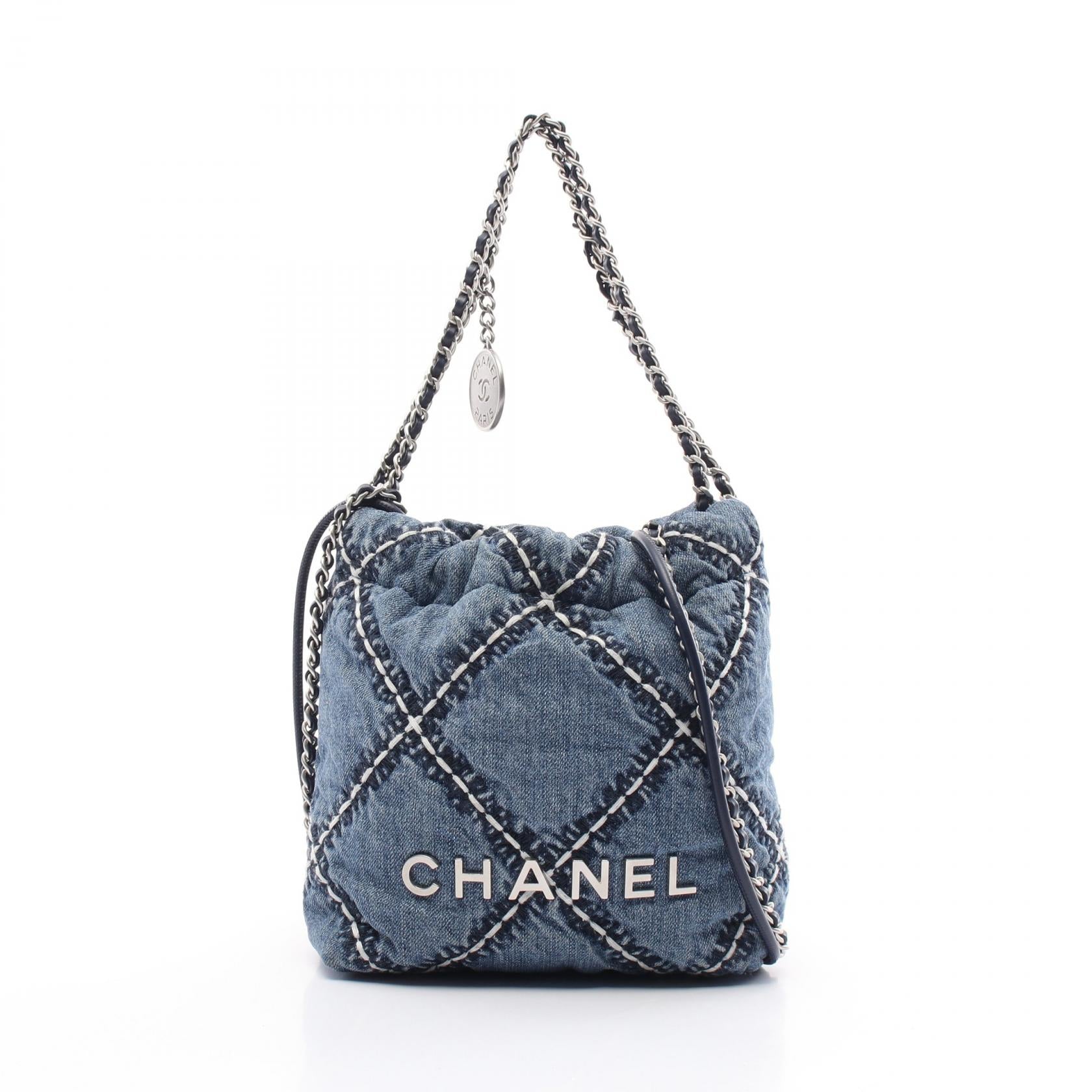 Chanel CHANEL 22 Denim Shoulder Bag