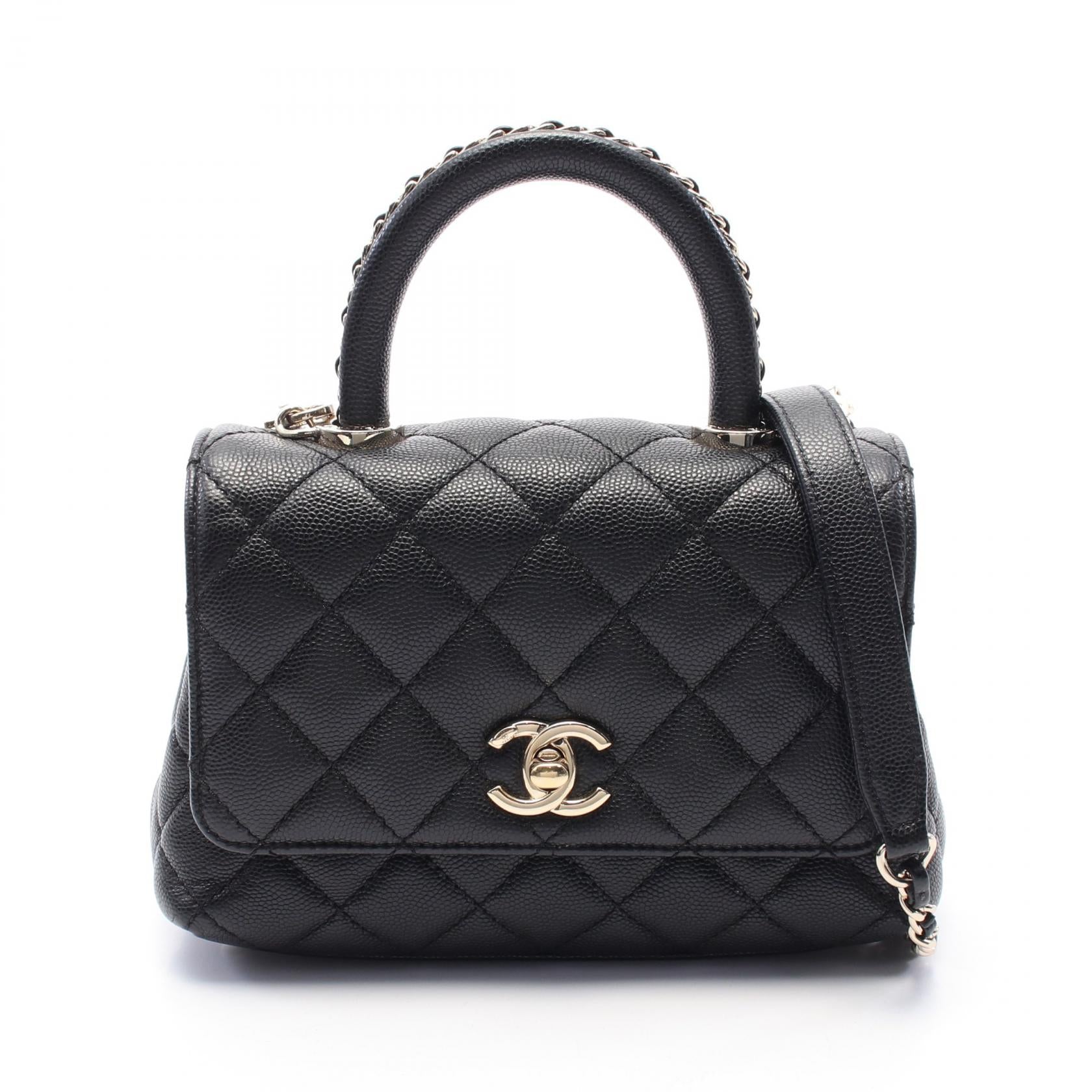 Chanel Coco Handle Caviar 2way Bag