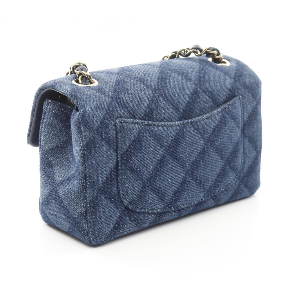 Chanel Mini Matelassé 20 Denim Shoulder Bag