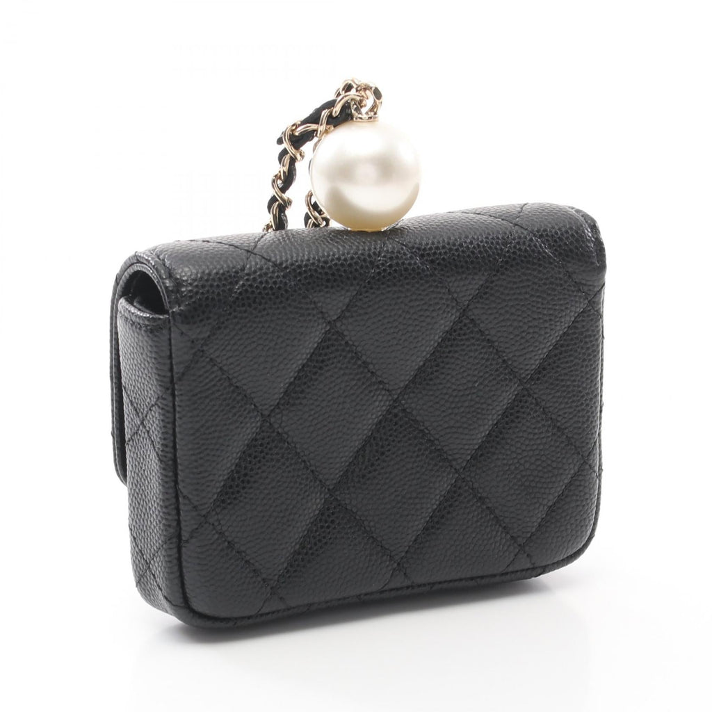 Chanel Matelasse Chain Flap Coin Purse Leather Coin Case