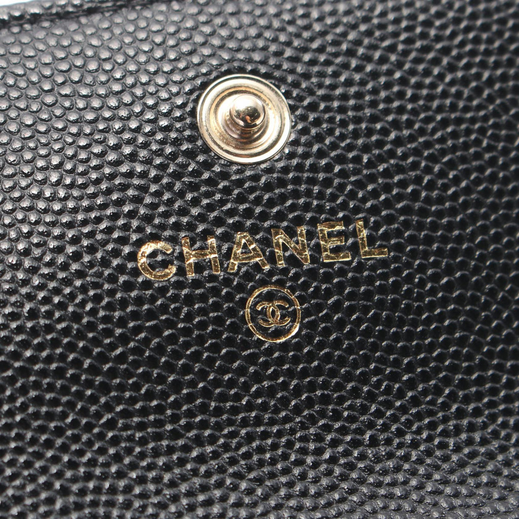 Chanel Matelasse Chain Flap Coin Purse Leather Coin Case