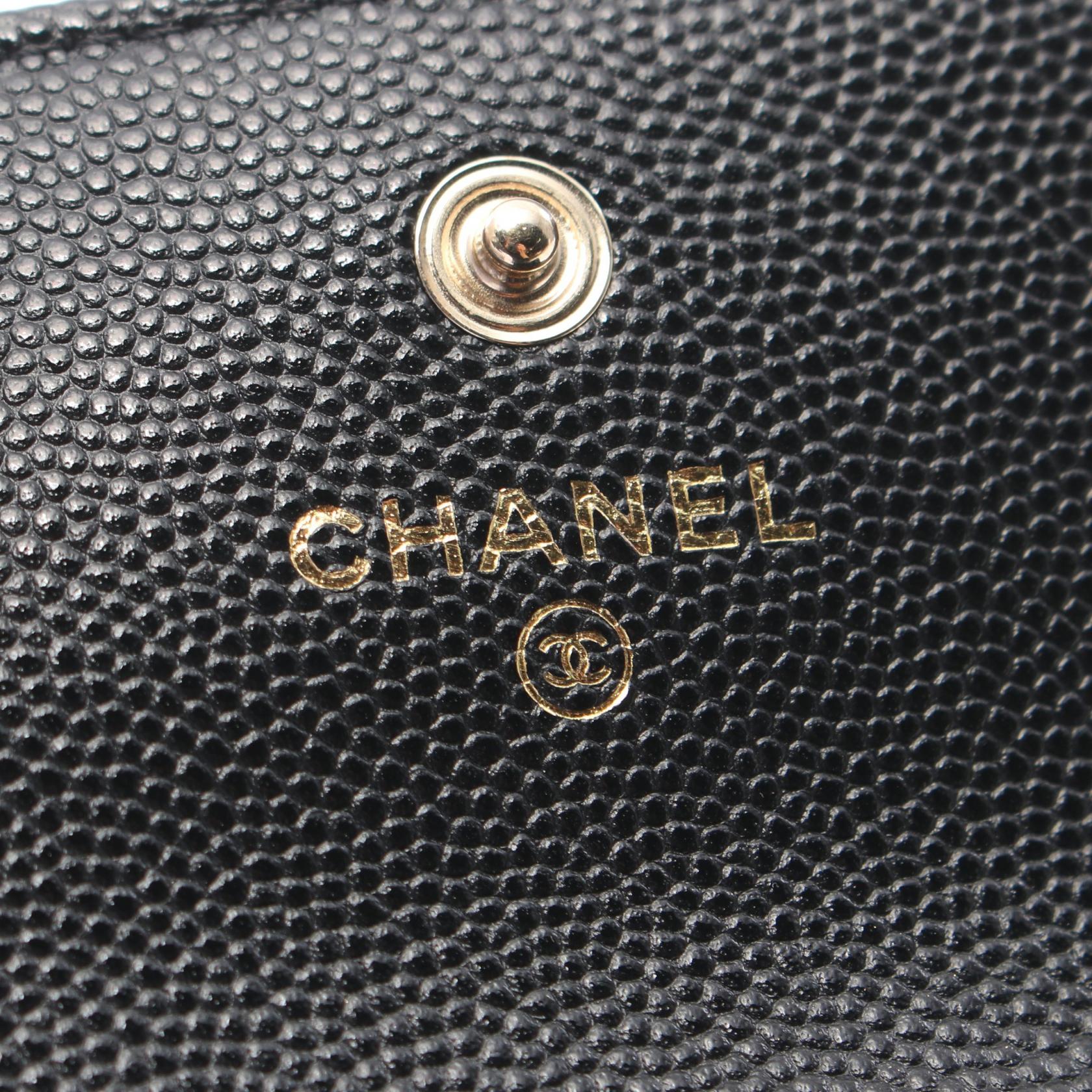 Chanel Matelasse Chain Flap Coin Purse Leather Coin Case