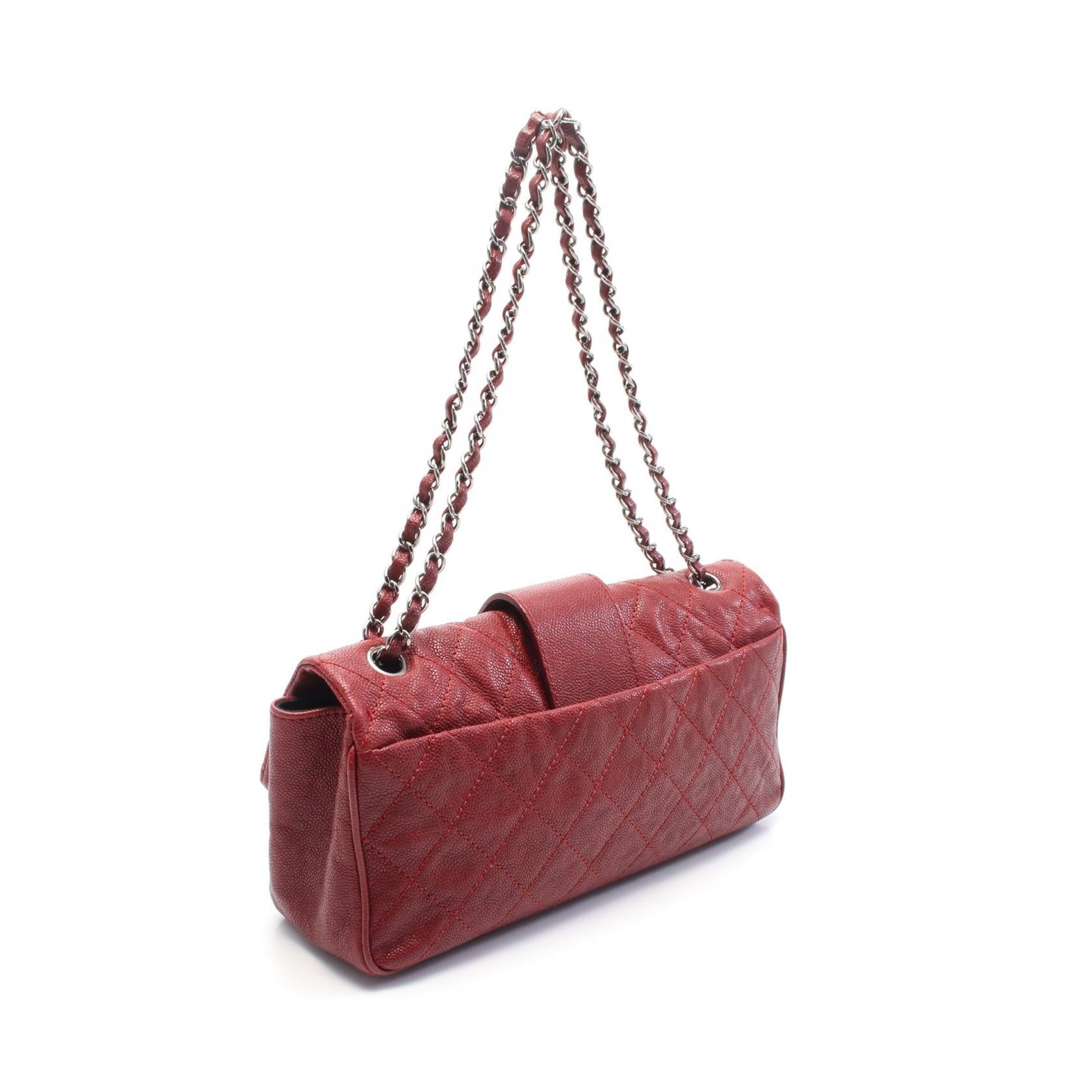 Chanel 2.55 Grained Calfskin Shoulder Bag