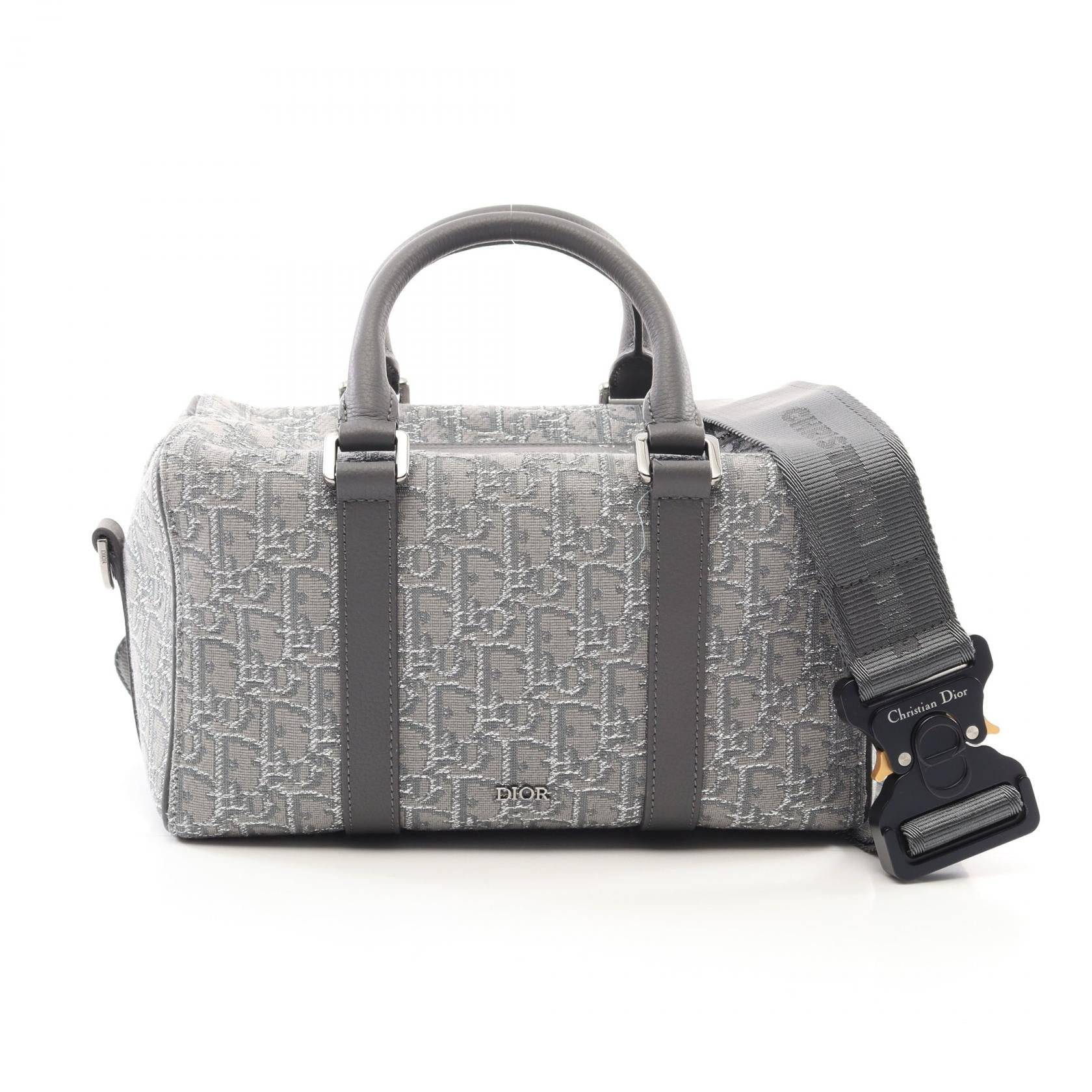Dior LINGOT26 Oblique Canvas Leather Handbag