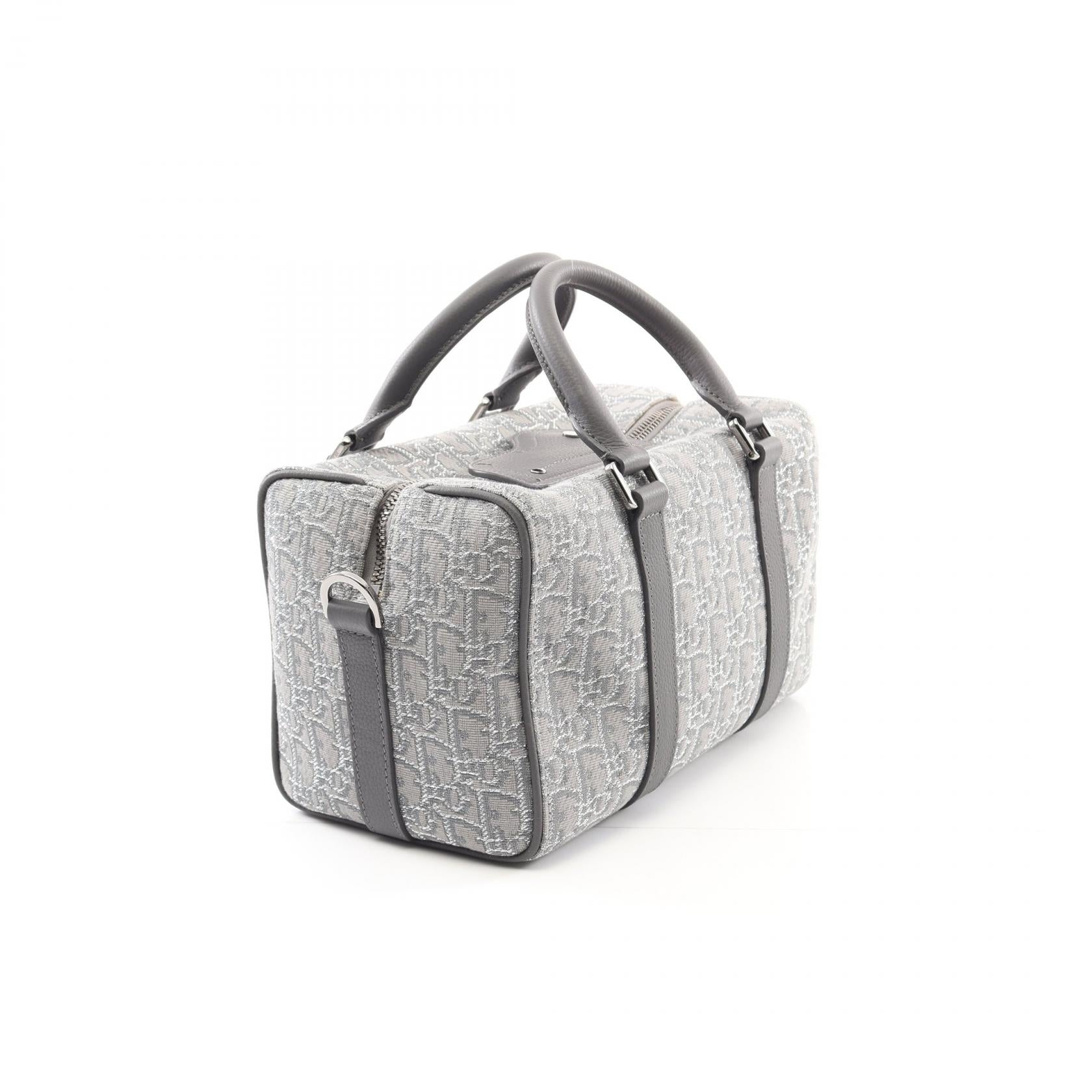 Dior LINGOT26 Oblique Canvas Leather Handbag