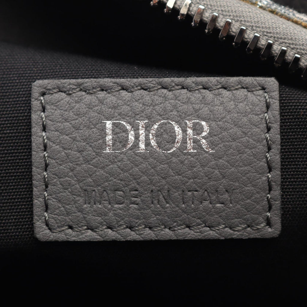 Dior LINGOT26 Oblique Canvas Leather Handbag