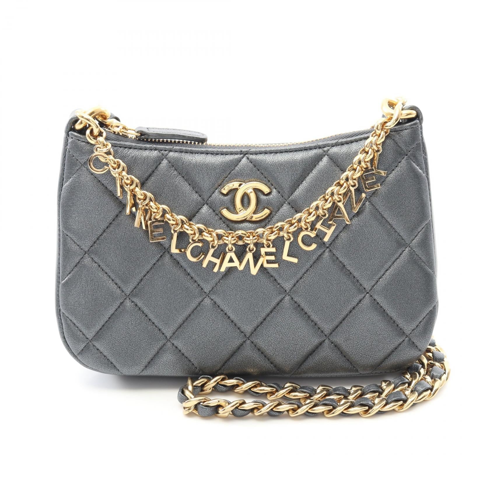 Chanel Matelassé Coco Mark Lambskin Shoulder Bag