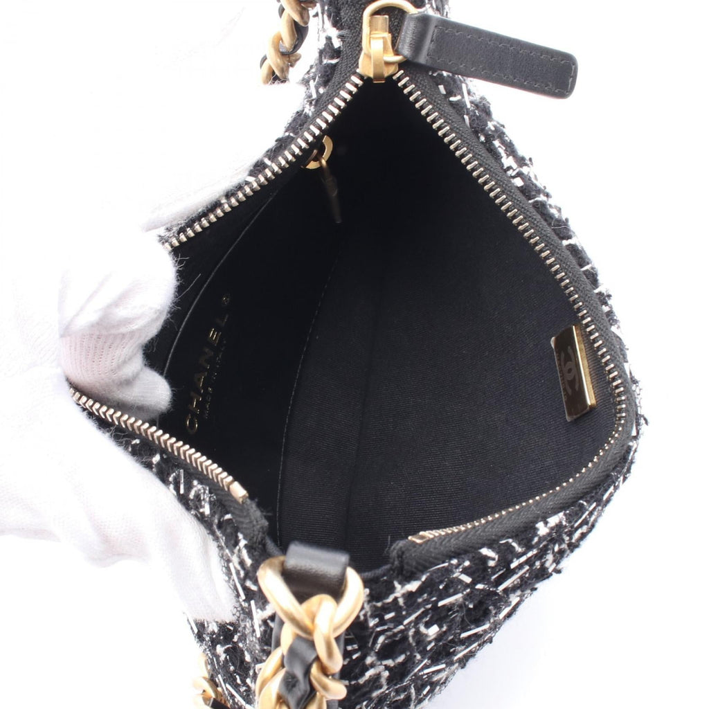 Chanel Coco Mark Fabric Shoulder Bag