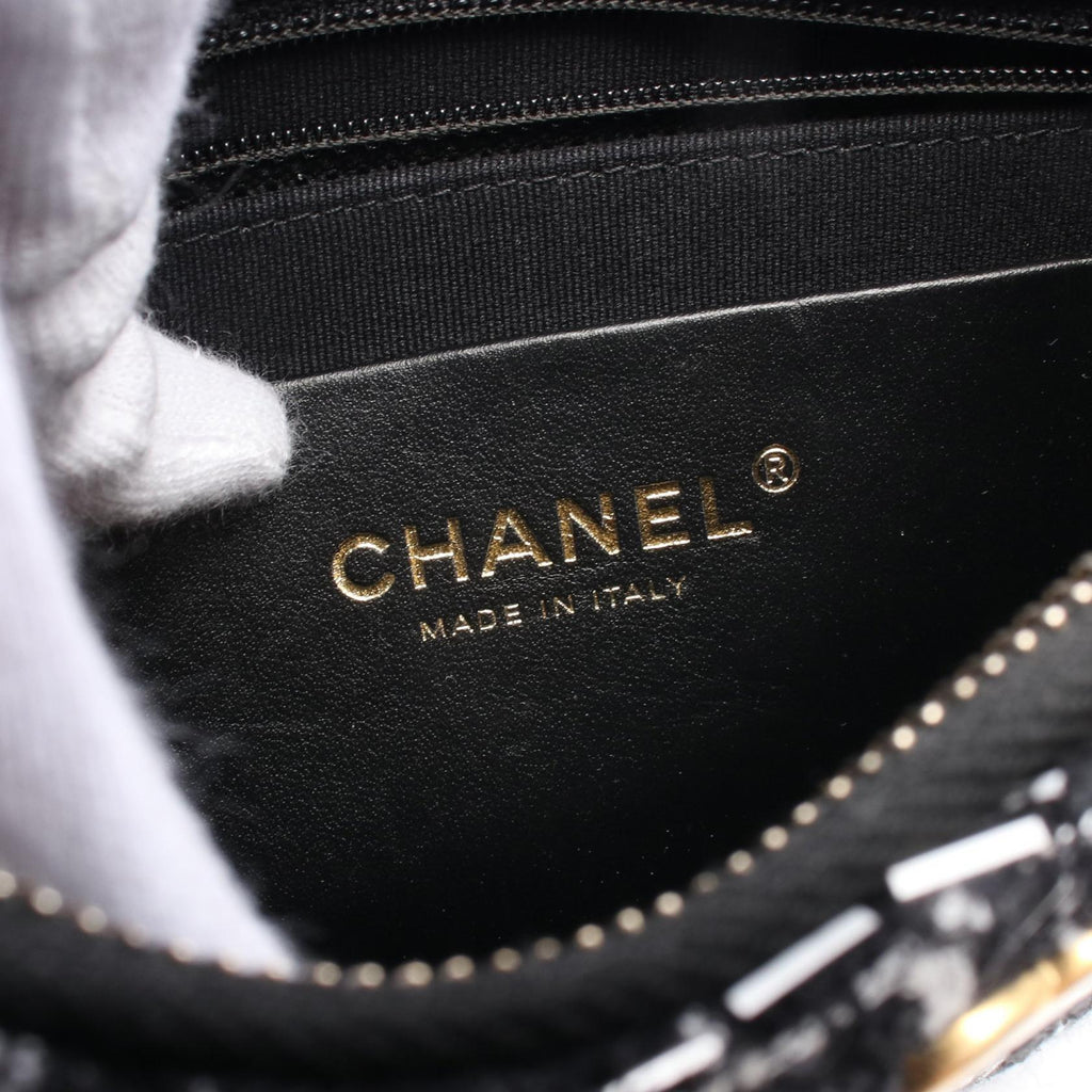Chanel Coco Mark Fabric Shoulder Bag