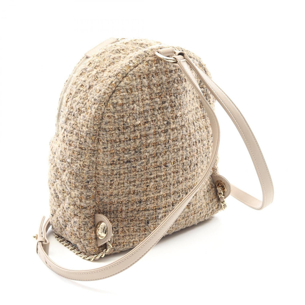 Chanel Matelassé Fabric Leather Backpack