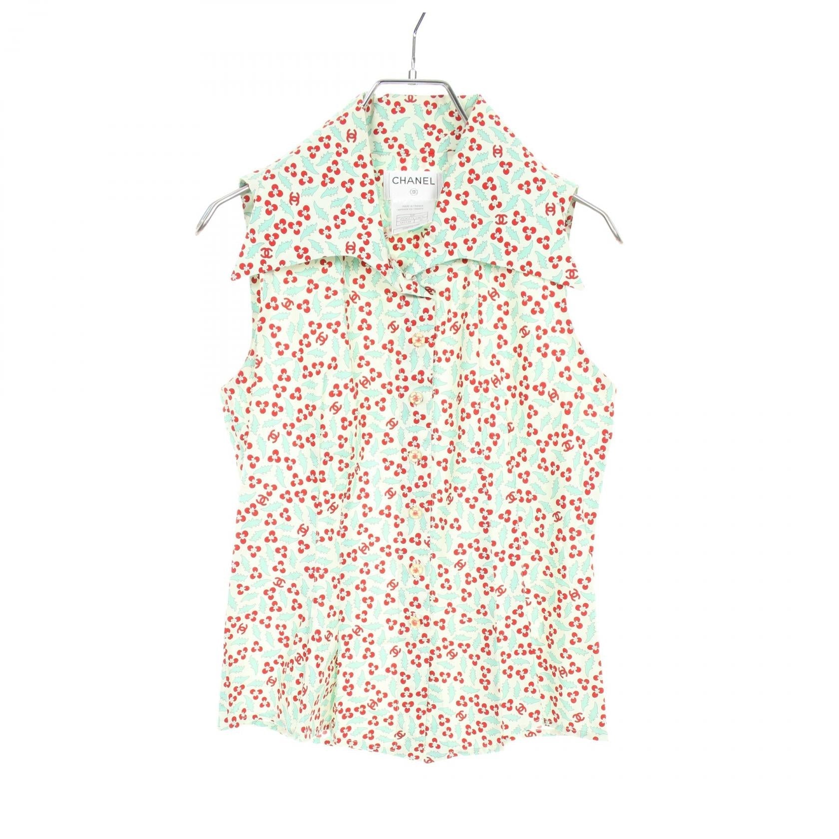 Chanel Coco Mark Cotton Blouse