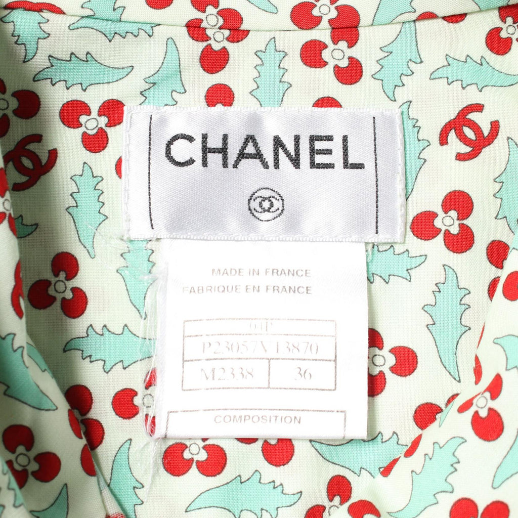 Chanel Coco Mark Cotton Blouse