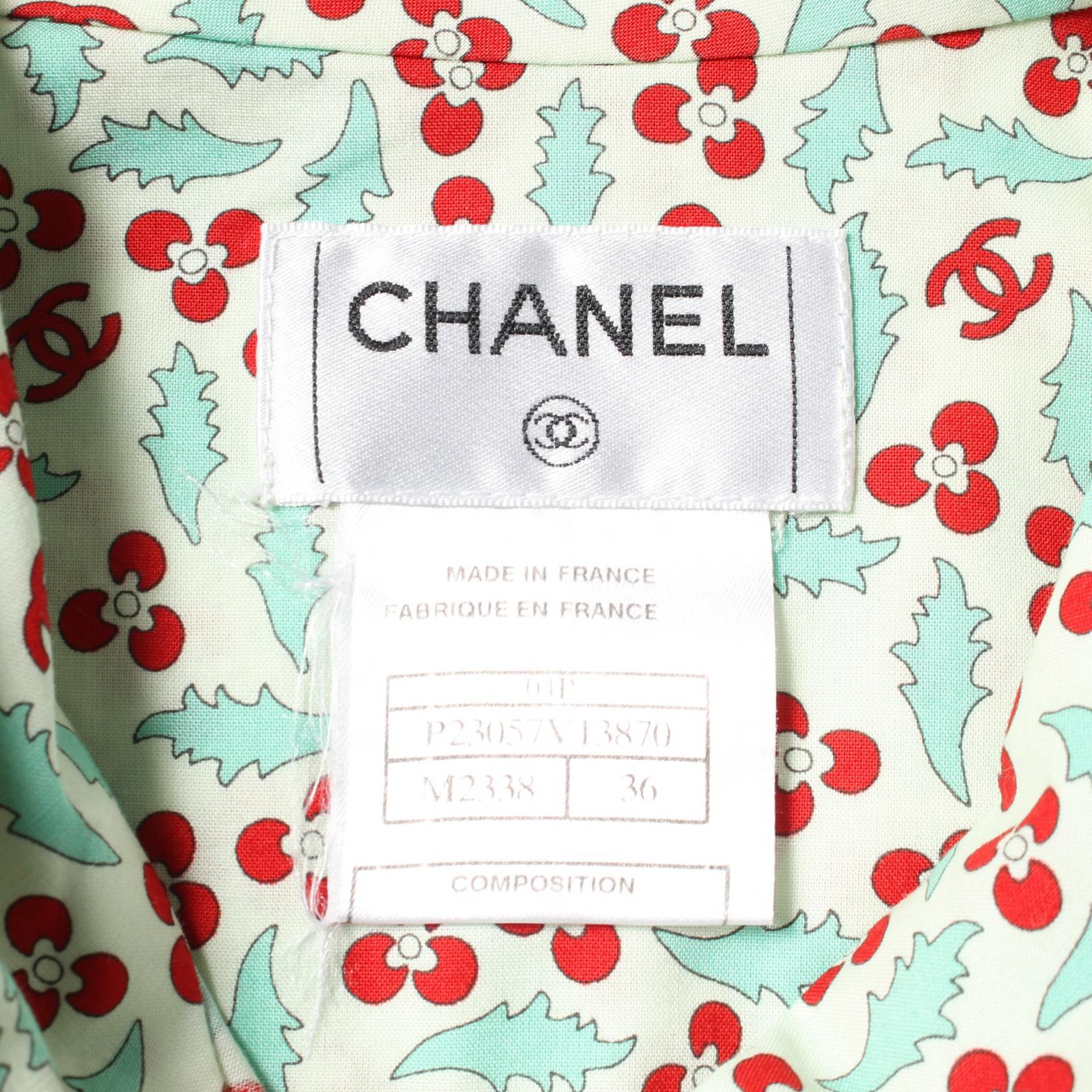 Chanel Coco Mark Cotton Blouse