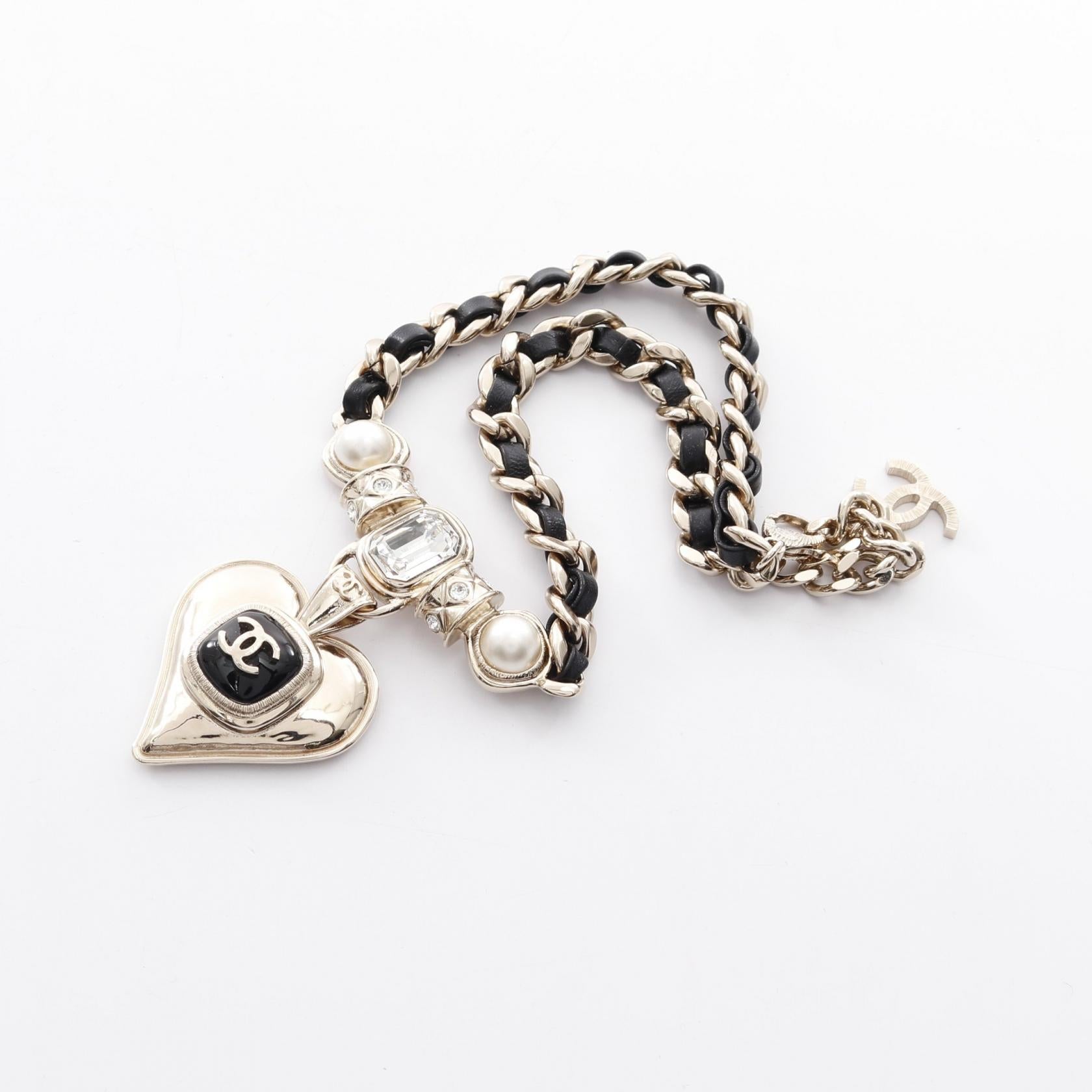 Chanel Coco Mark Heart Necklace