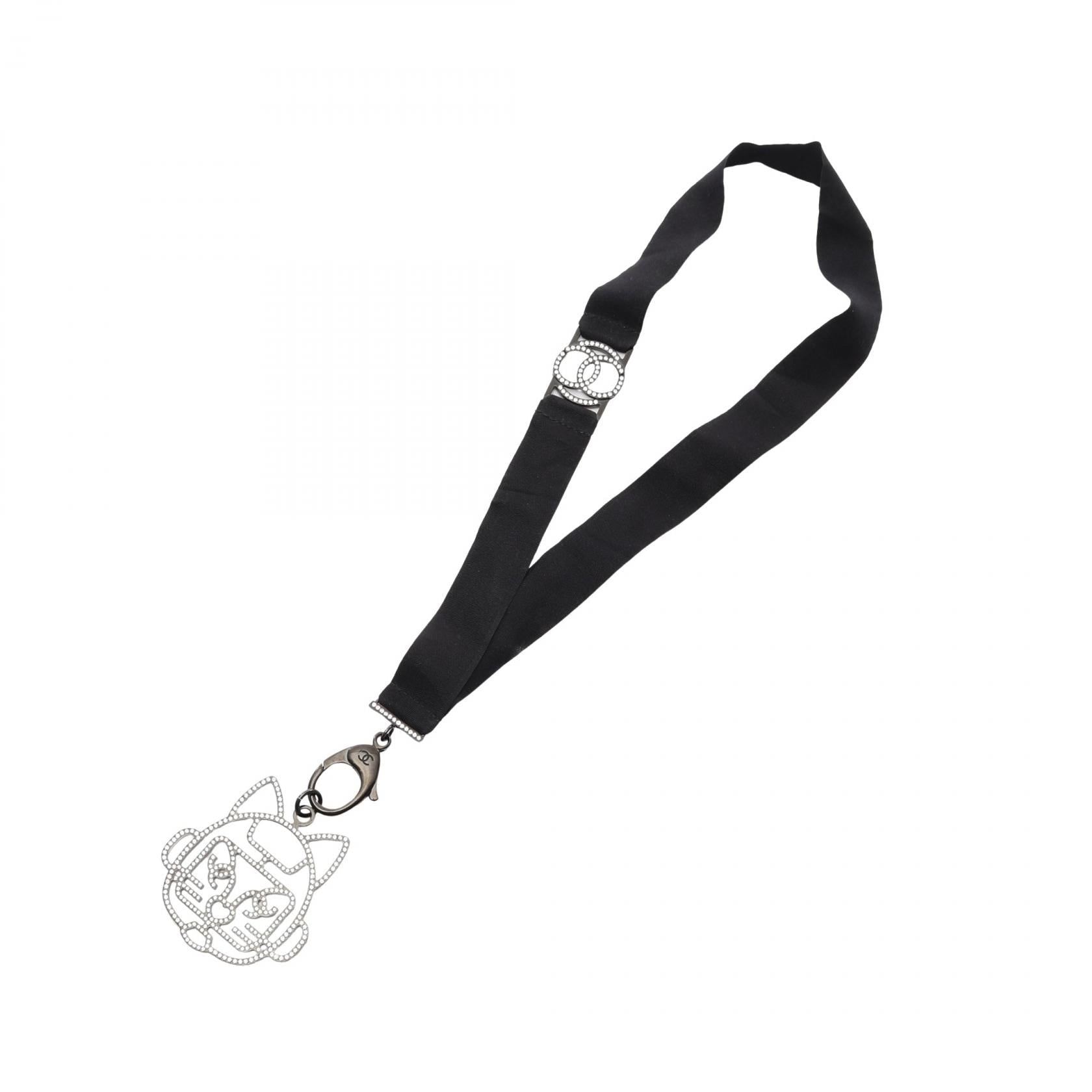 Chanel Coco Mark Cat Robot Necklace
