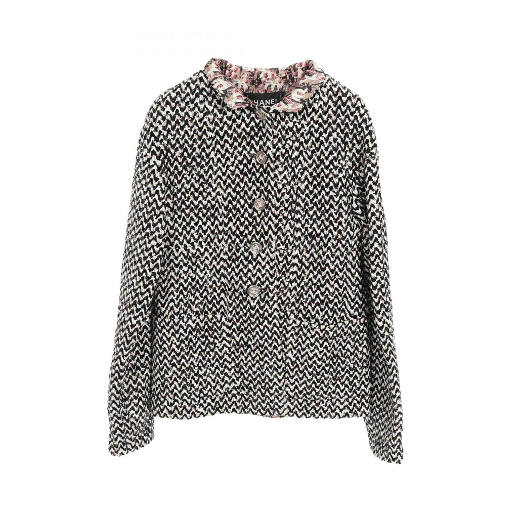 Chanel Coco Mark Button Cotton Outerwear