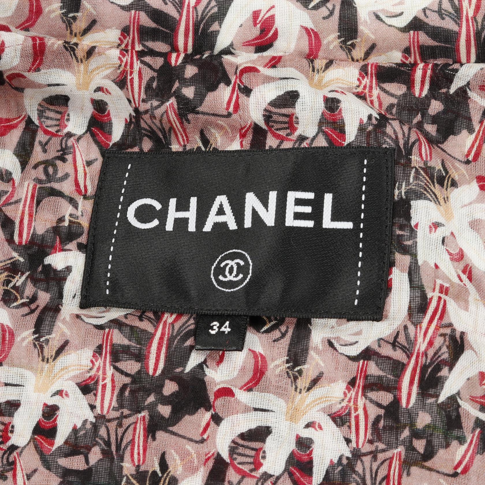Chanel Coco Mark Button Cotton Outerwear