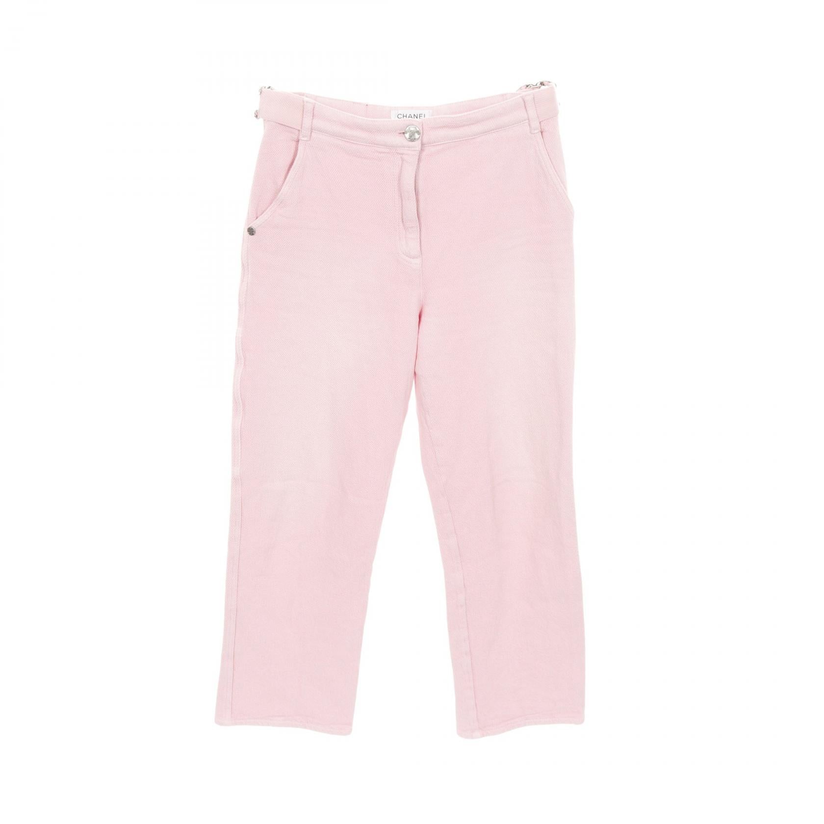 Chanel Coco Mark Cotton Pants