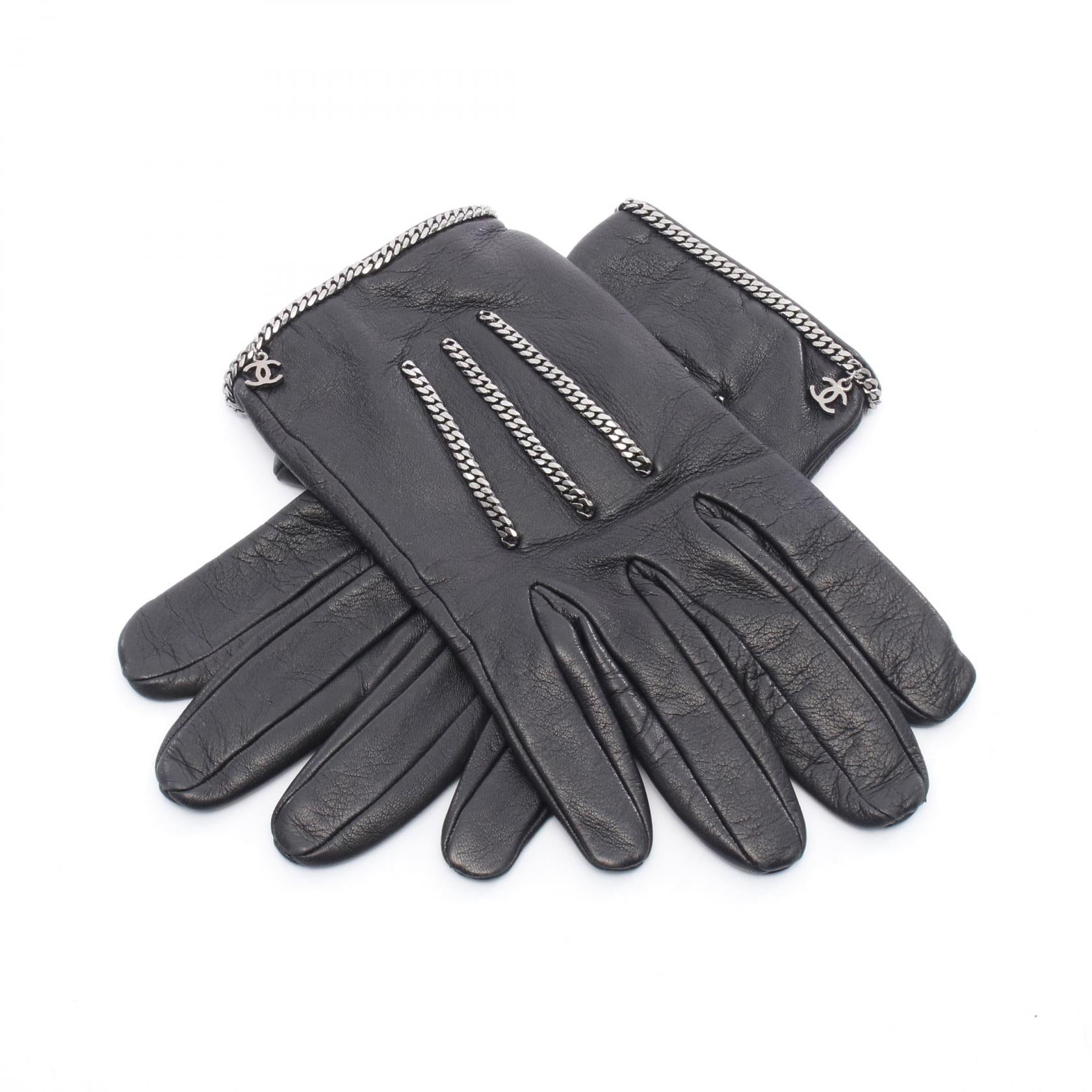 Chanel Coco Mark Lambskin Gloves