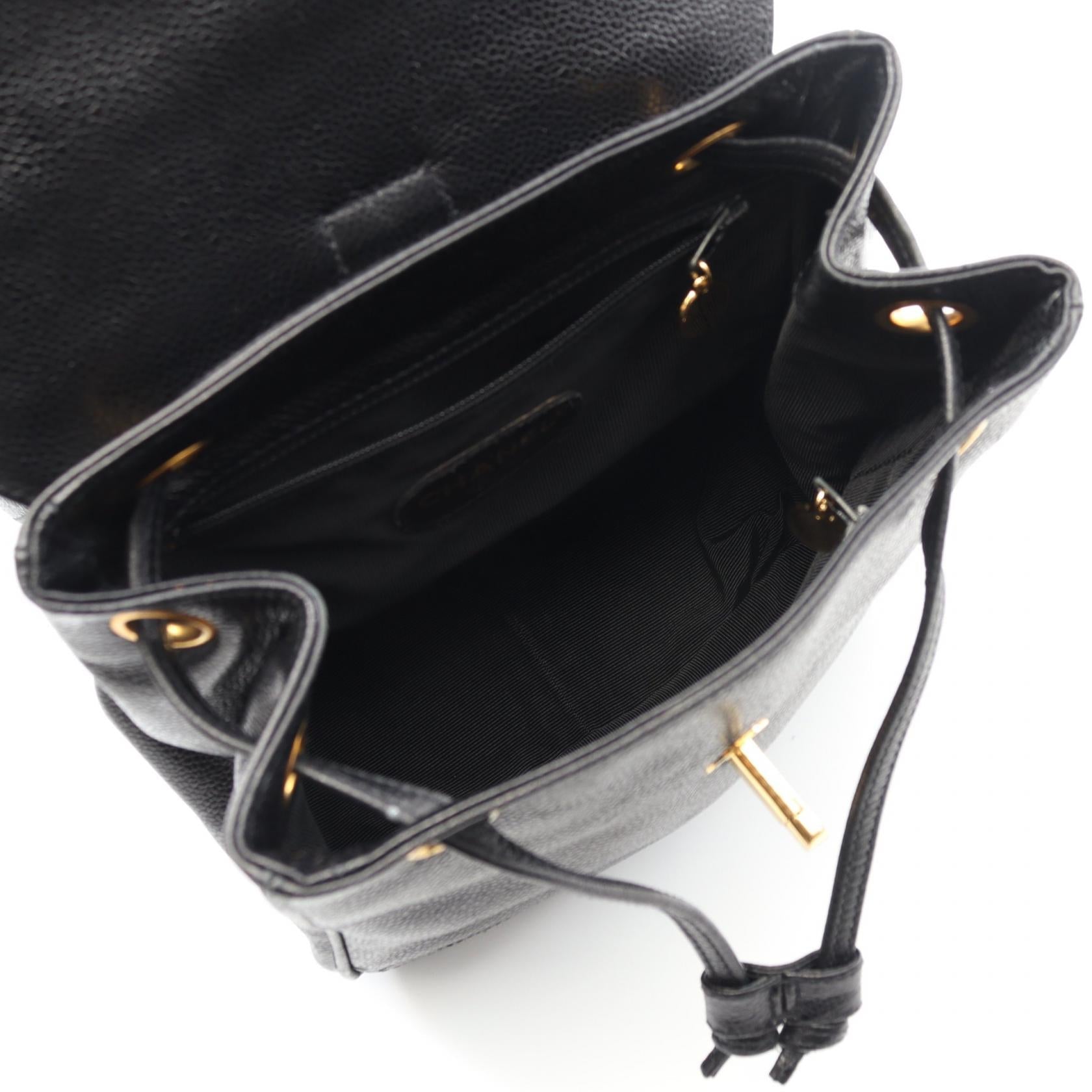 Chanel Triple Coco Calf Chain Backpack