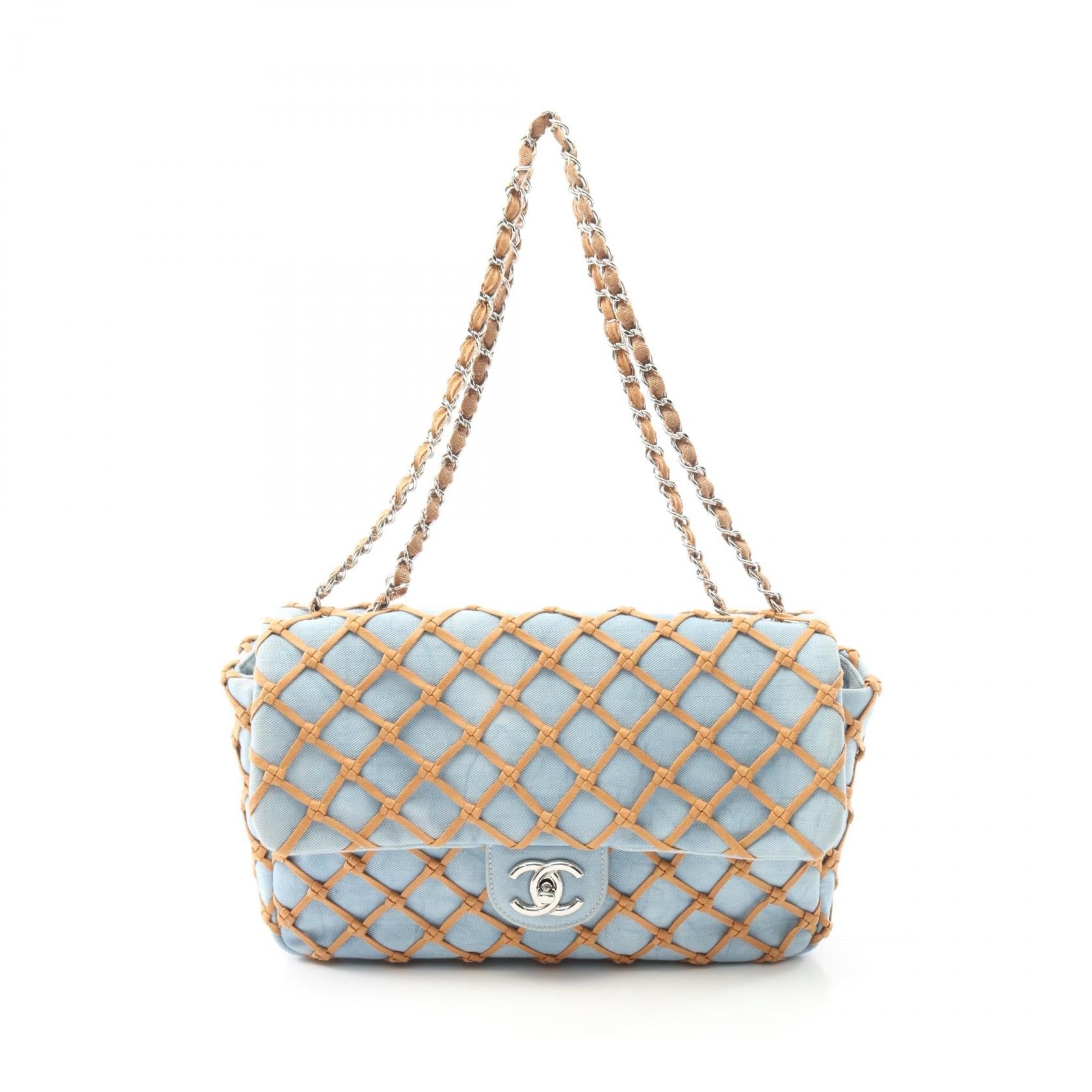 Chanel Matelasse Denim Shoulder Bag
