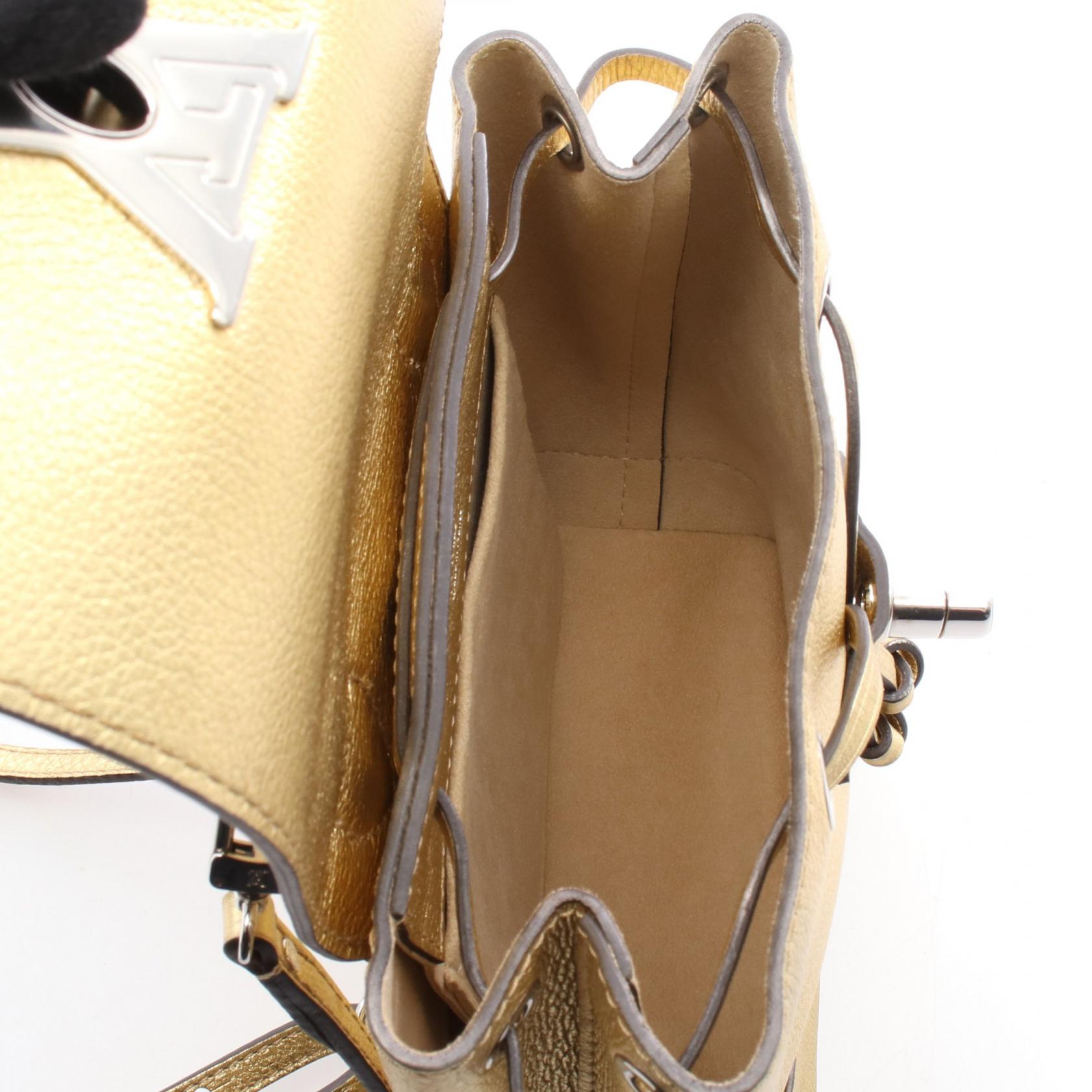 Louis Vuitton Lockme Mini Leather Backpack