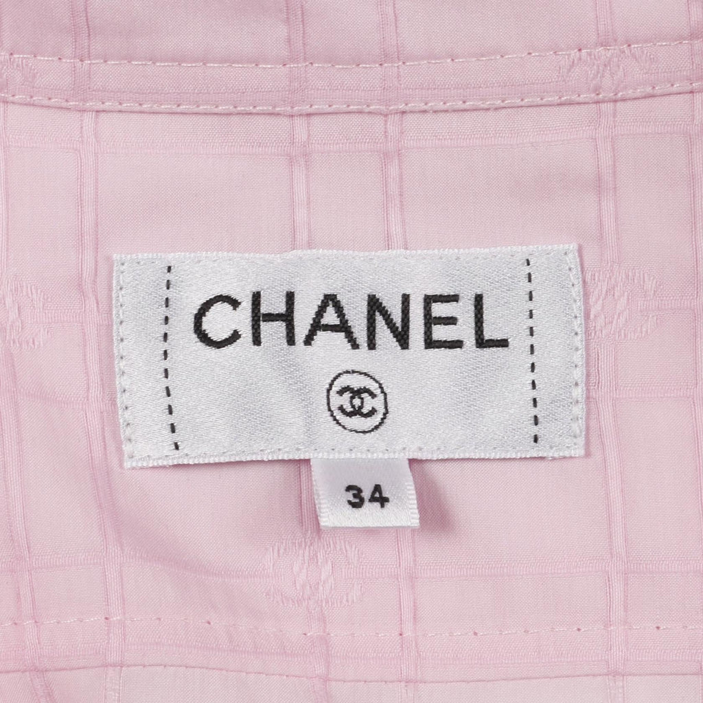 Chanel Coco Mark Cotton Silk Blouse
