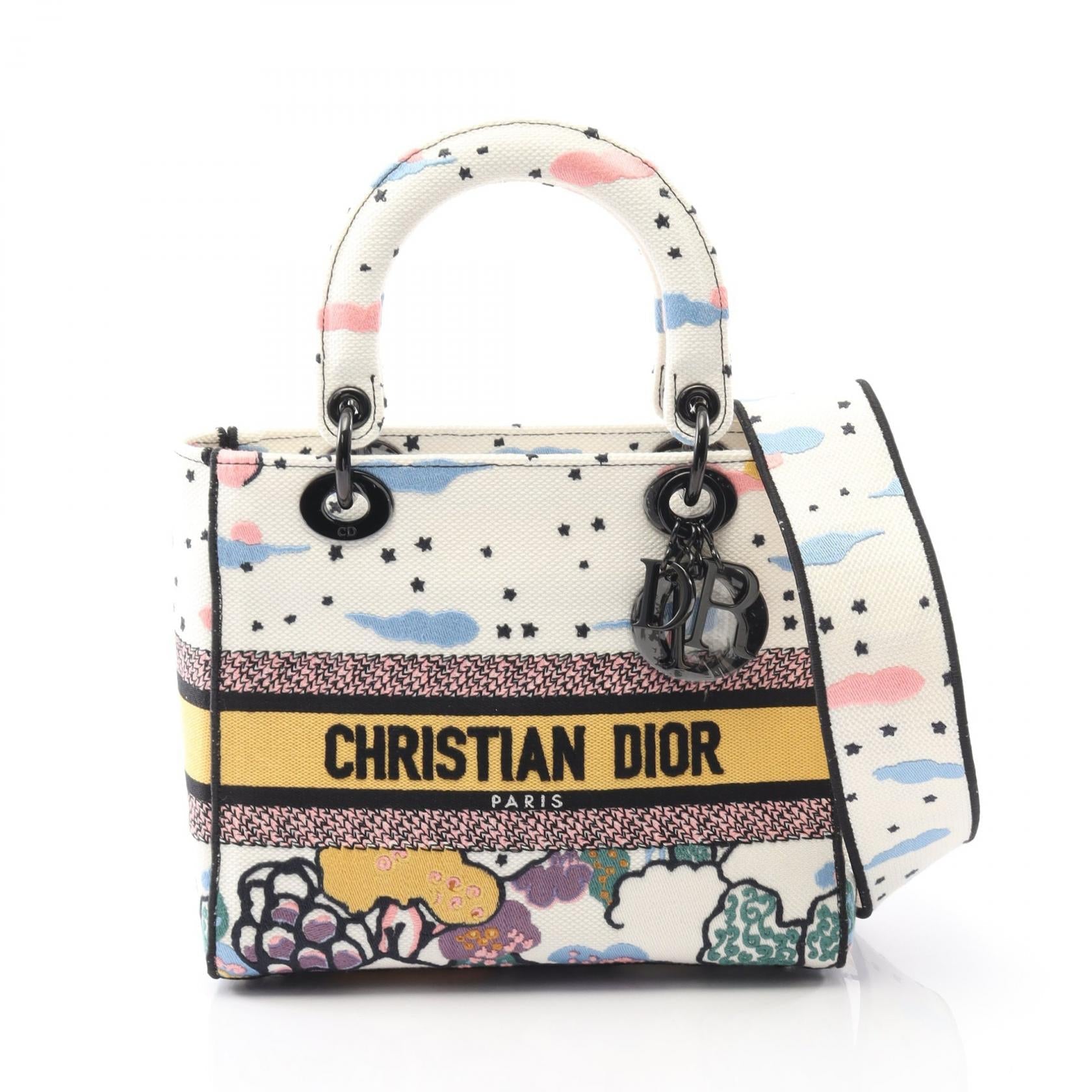 Dior LADY D-LITE Canvas Handbag