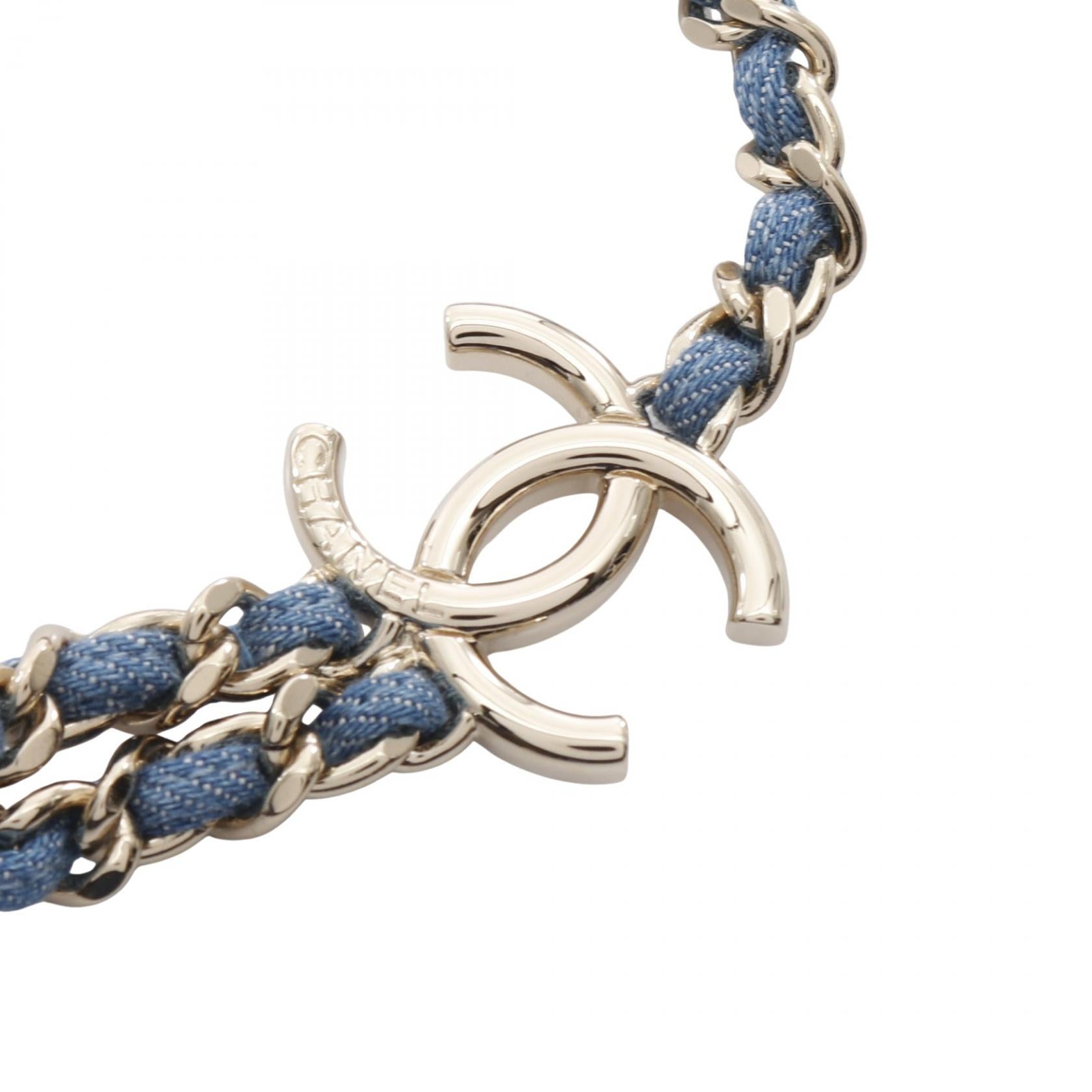 Chanel Coco Mark Denim Belt