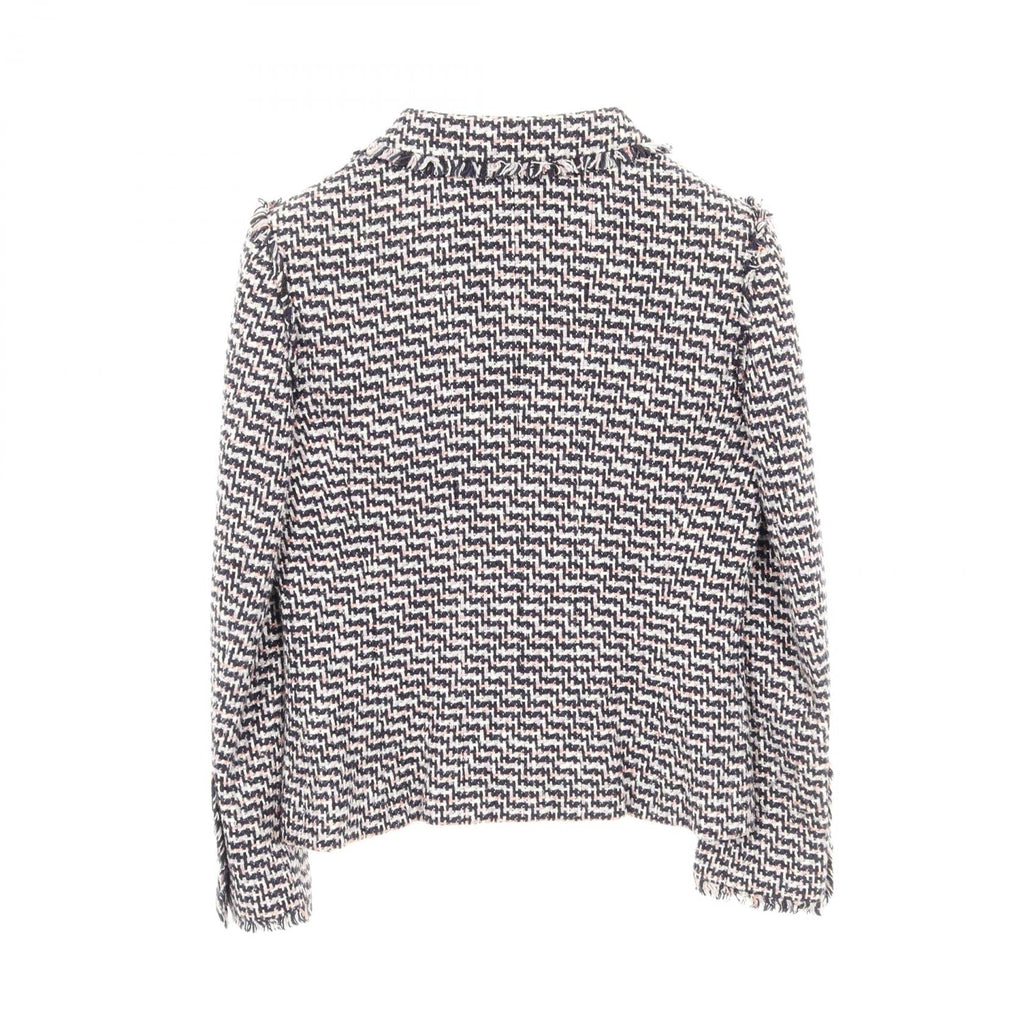 Chanel Coco Mark Button Silk Cotton Rayon Tweed Outerwear