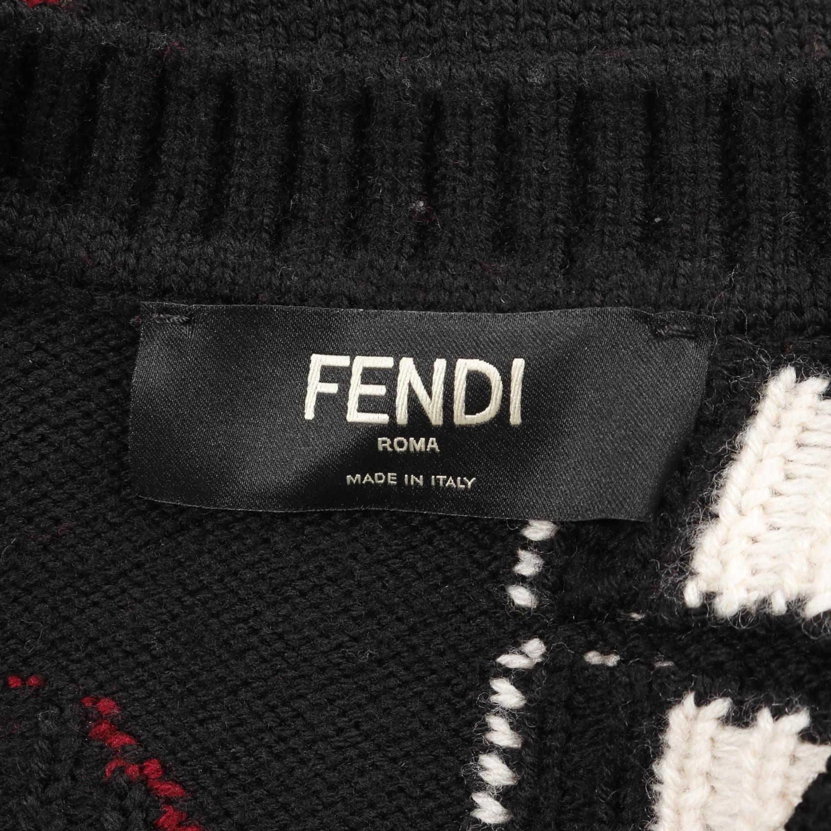 Fendi FF Logo Wool Knitwear